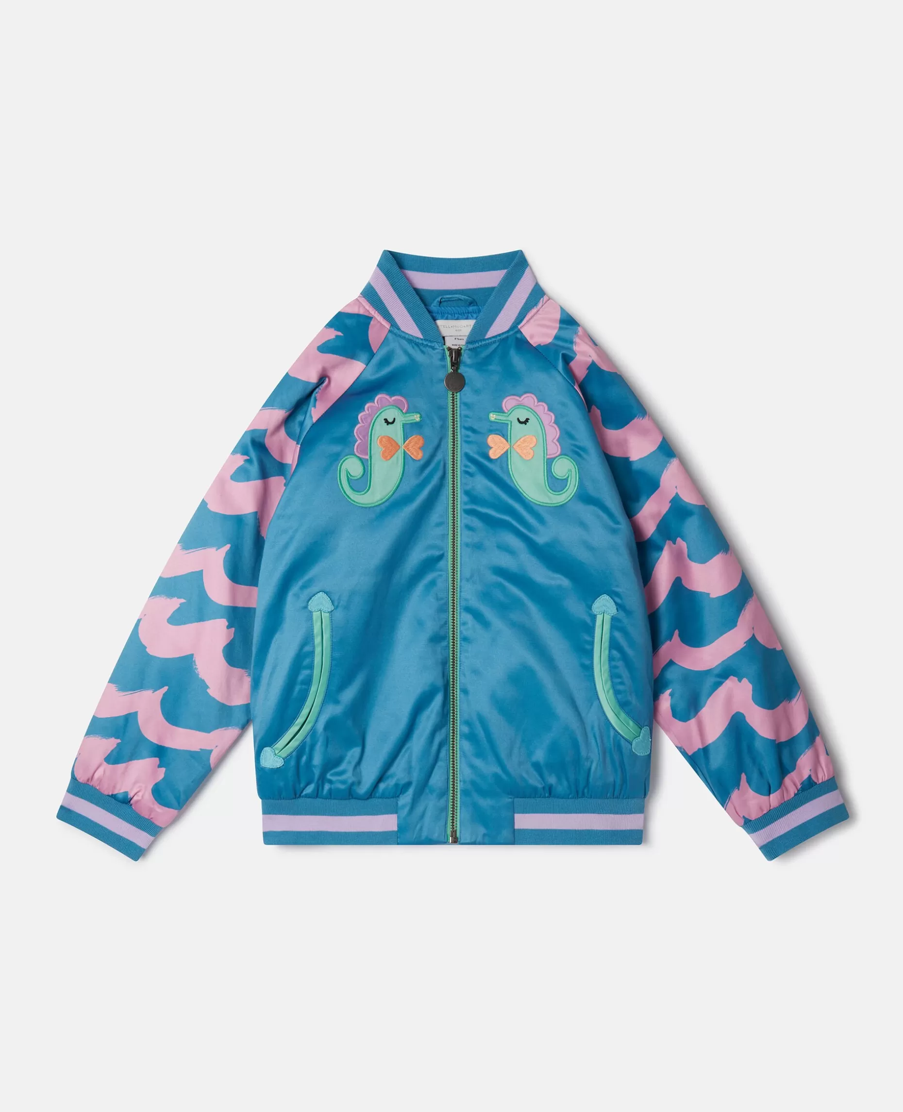 Seahorse Broderi Satin Bomber Jacket^Stella McCartney Sale