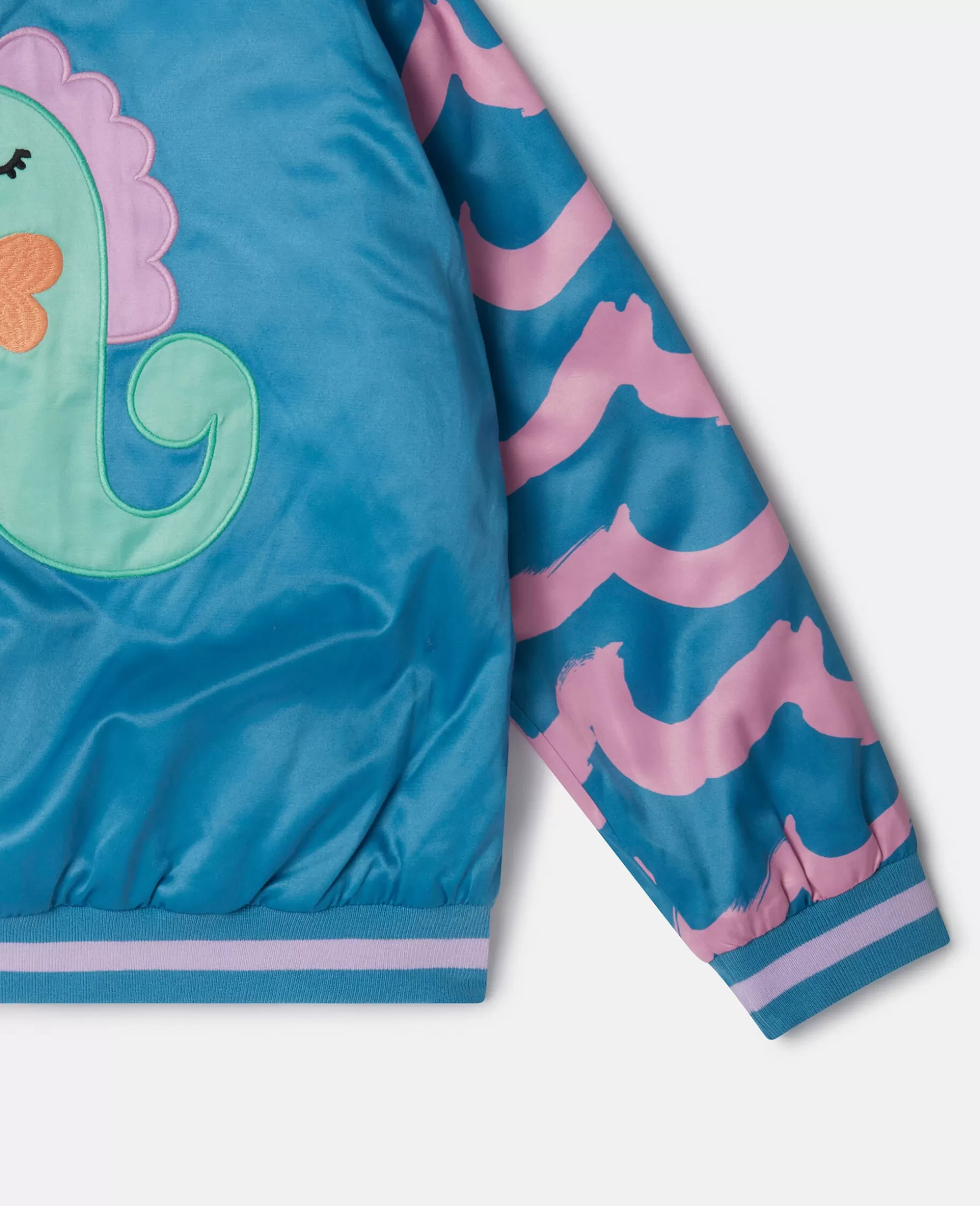 Seahorse Broderi Satin Bomber Jacket^Stella McCartney Sale
