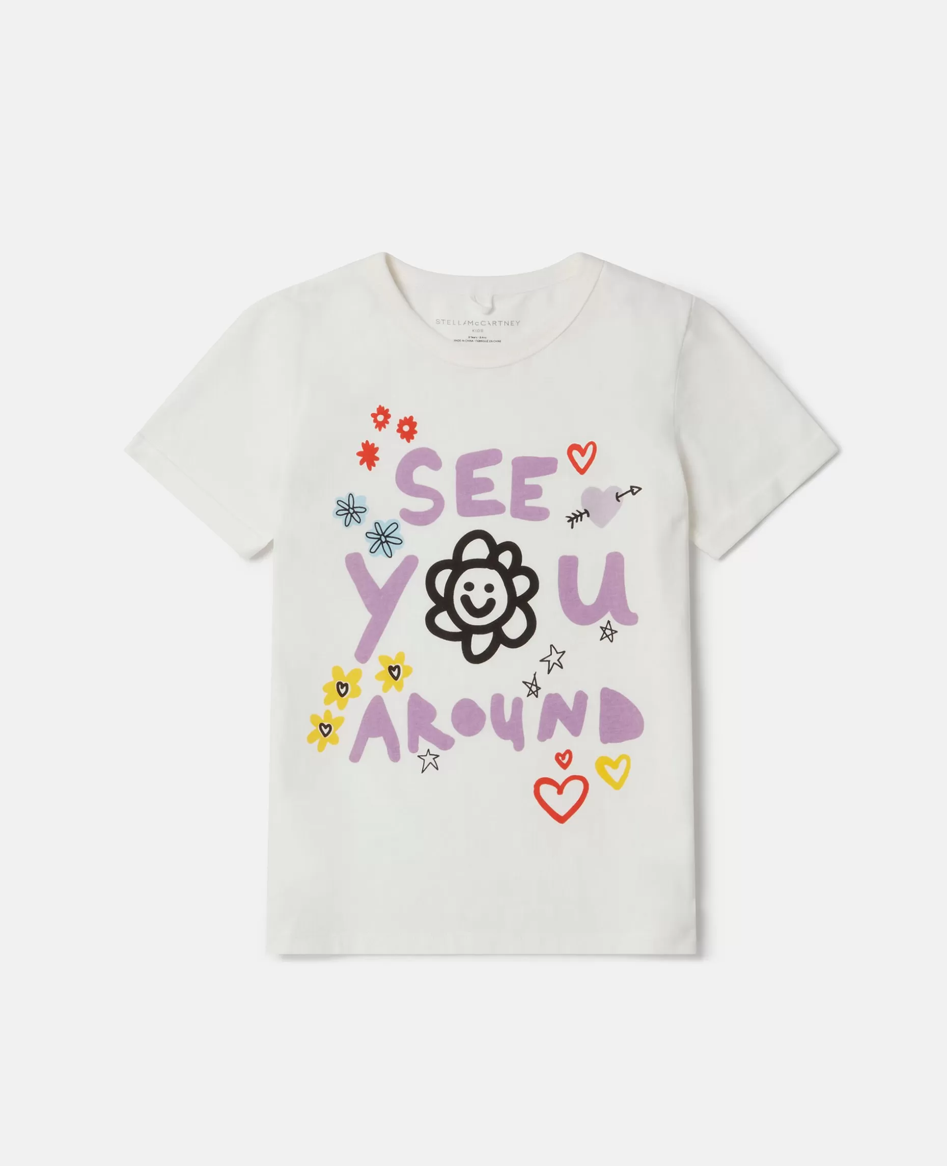 See You Around' Motiv T-Shirt^Stella McCartney Store