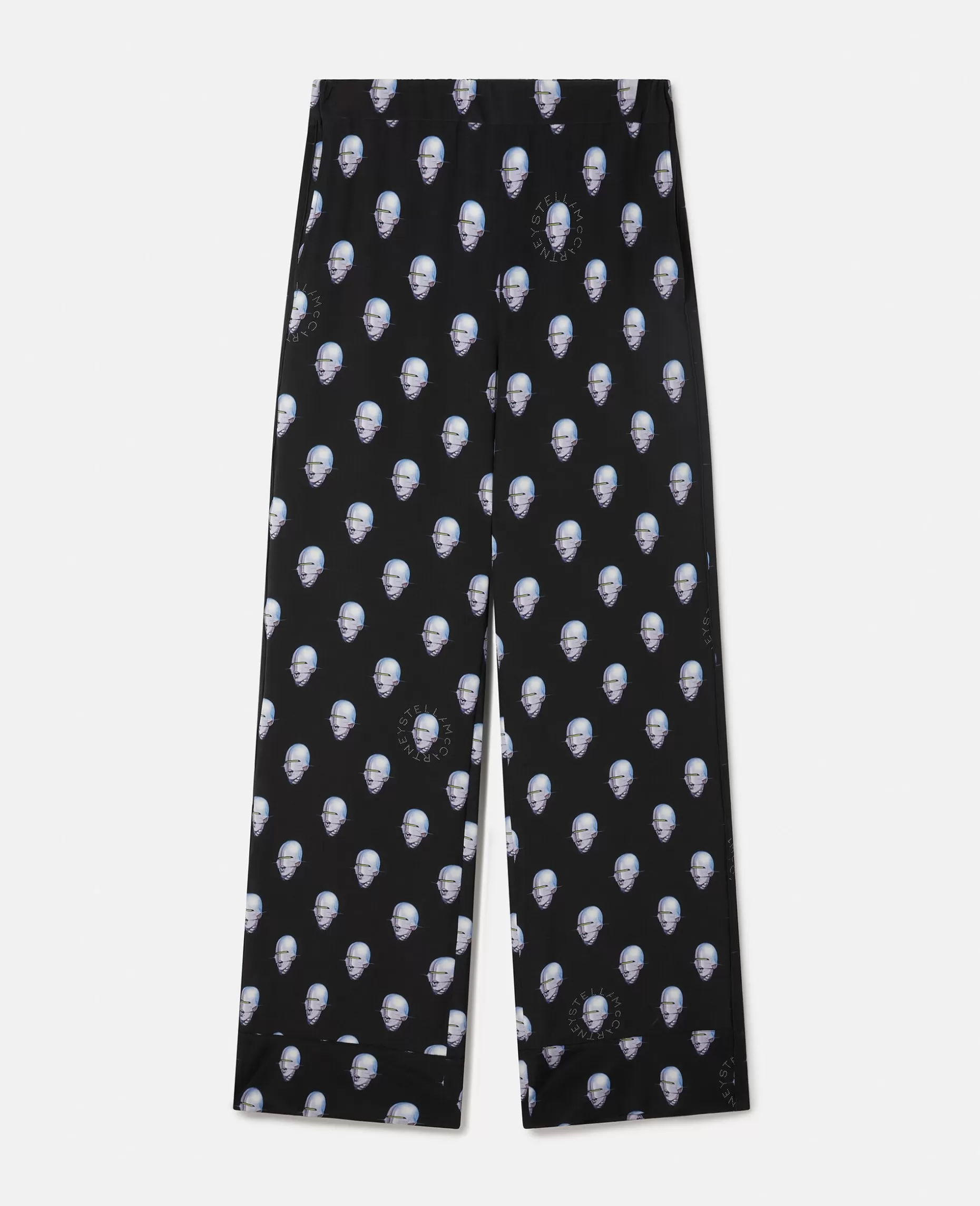 Sexet Robot Print Crepe De Chine Pyjamasbukser^Stella McCartney Best Sale
