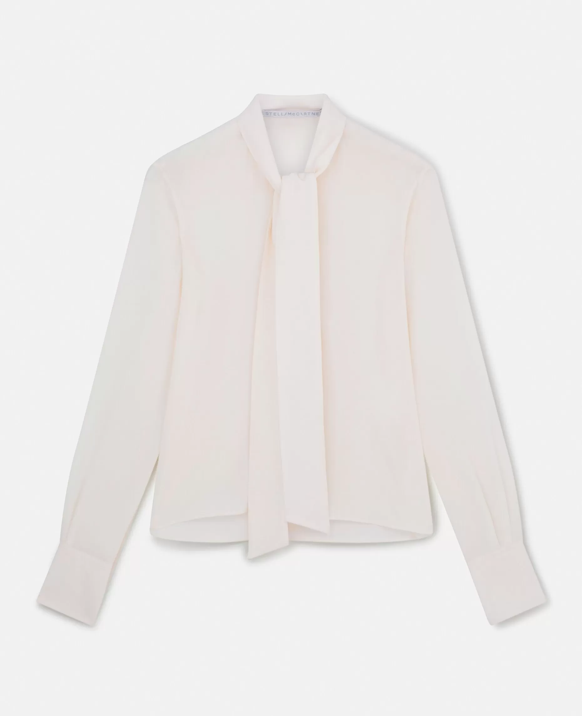 Silke Crepe De Chine Pussybow Skjorte^Stella McCartney Fashion