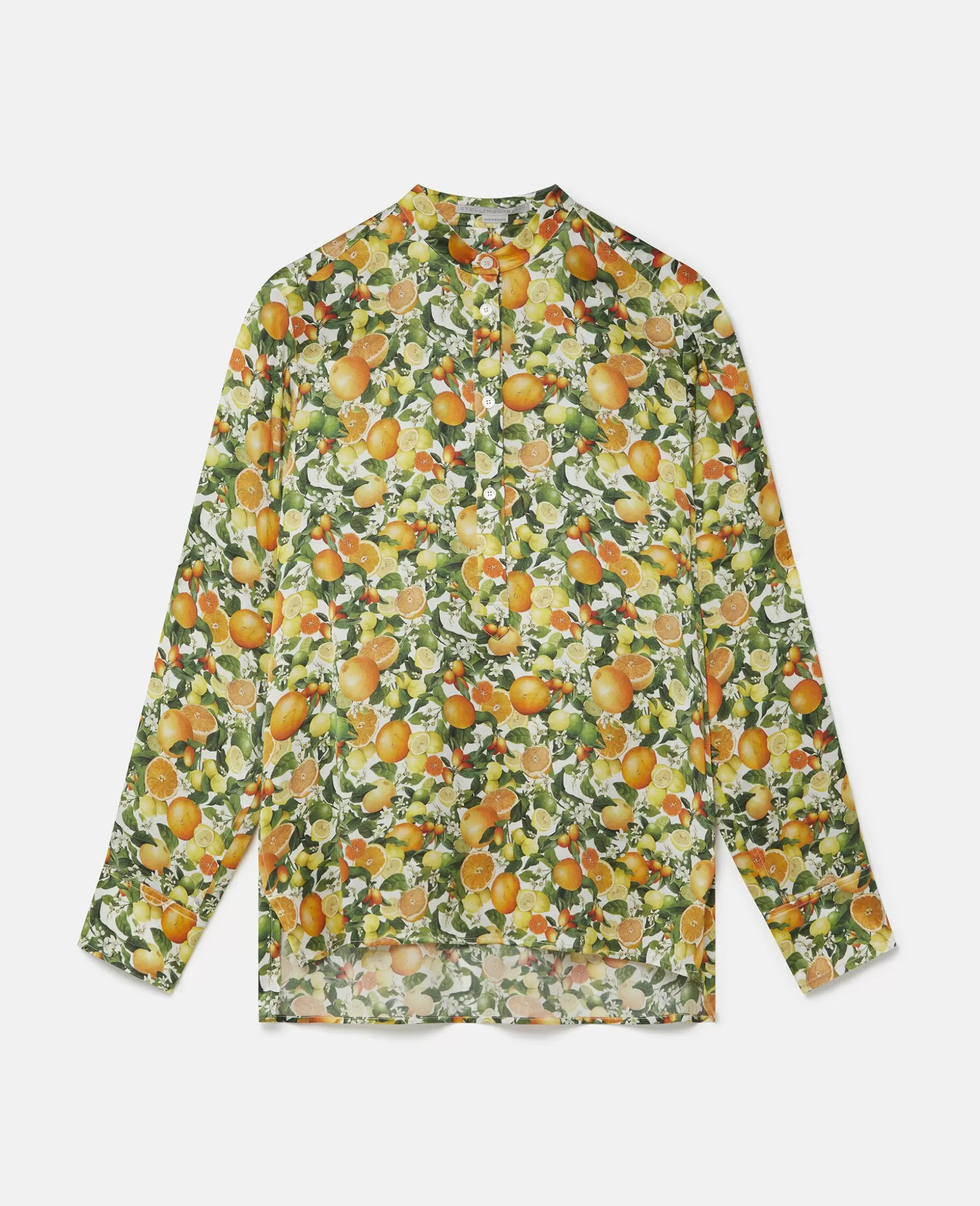 Silkeskjorte Med Citrontryk^Stella McCartney Cheap