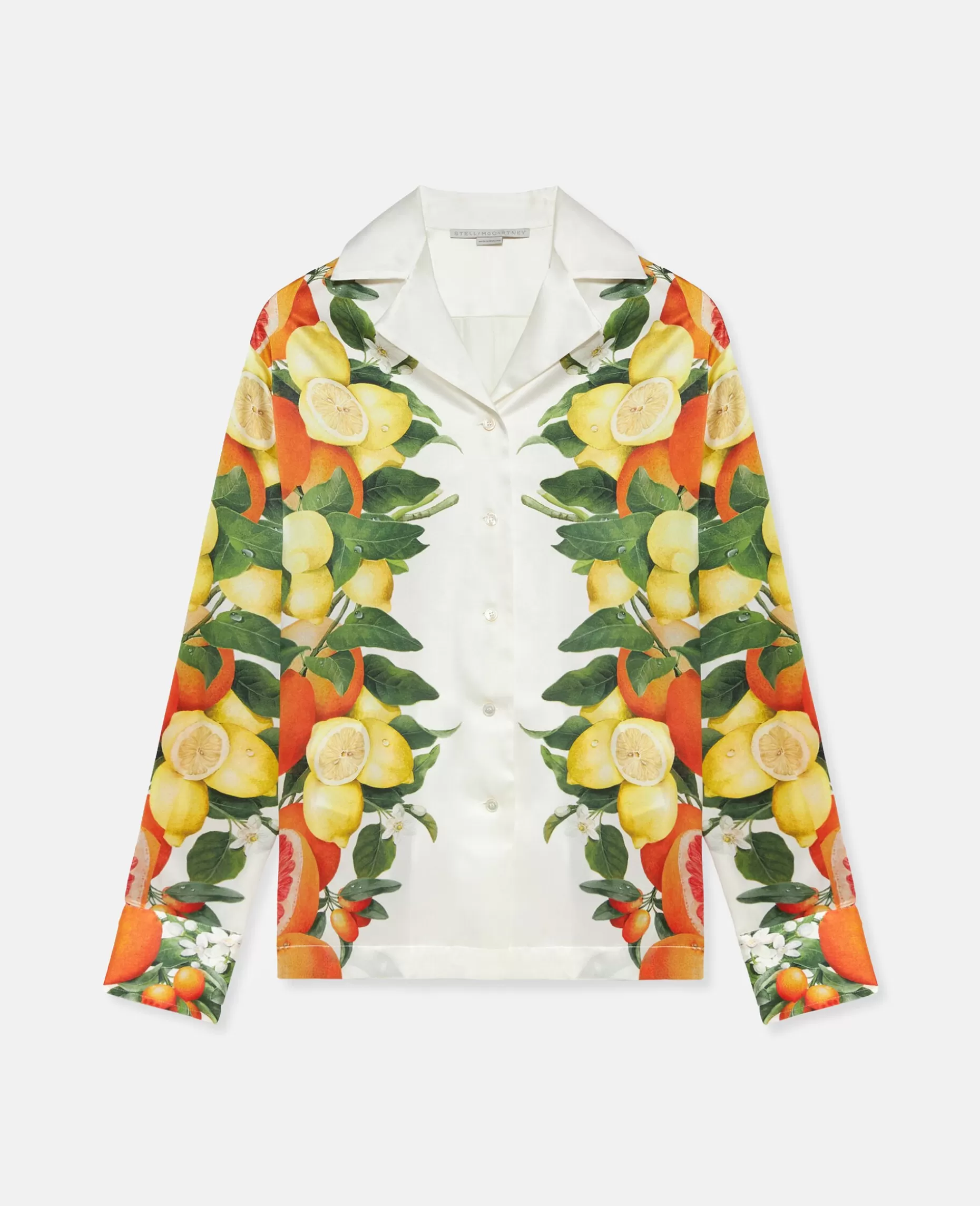 Silkeskjorte Med Citrontryk^Stella McCartney Online