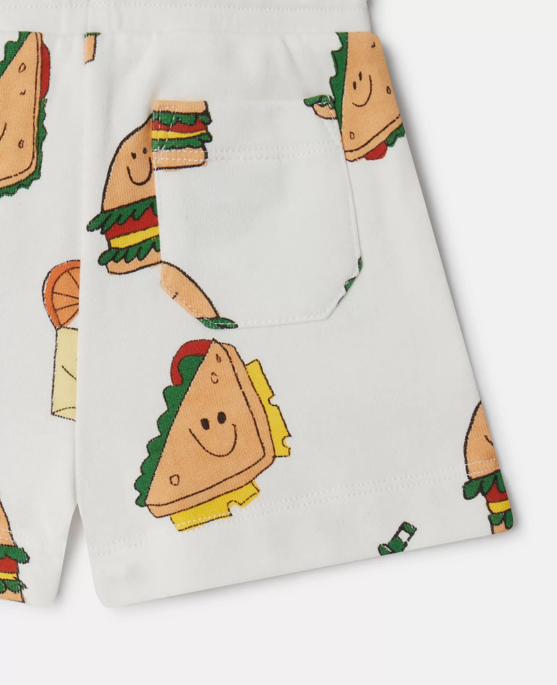 Silly Sandwich Print Shorts Med Snoretraek^Stella McCartney Shop