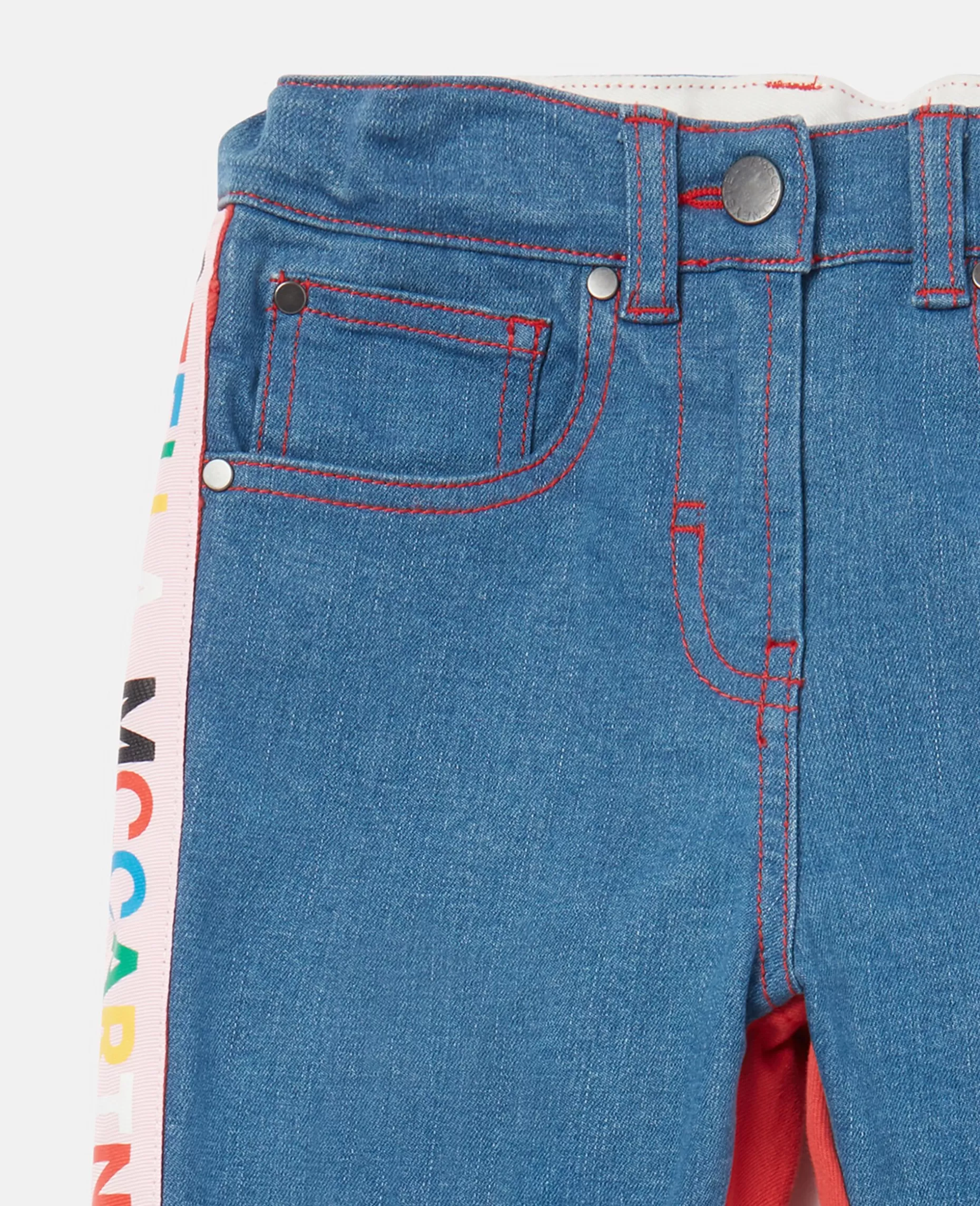 Skinny Jeans Med Logotape^Stella McCartney Shop