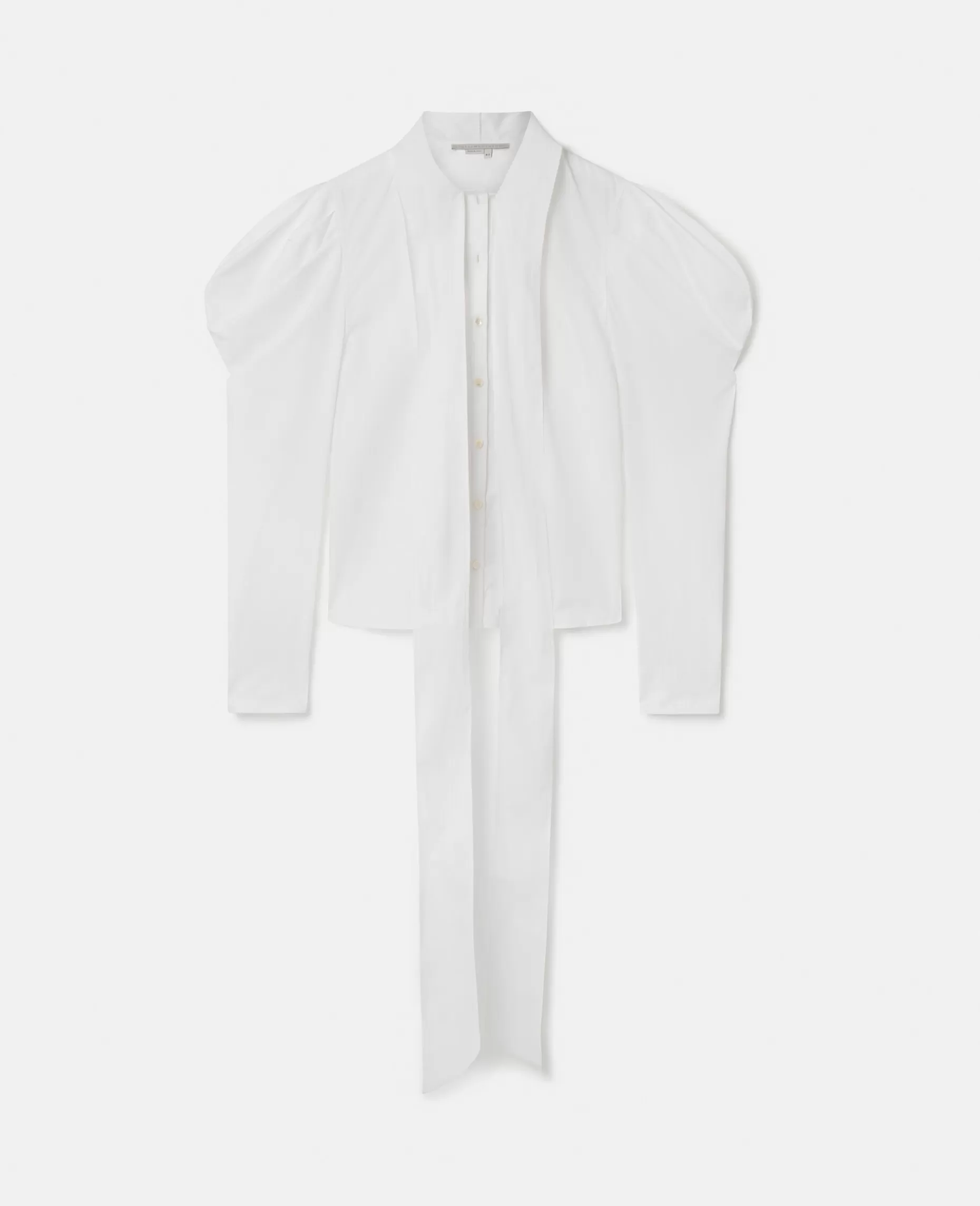 Skulpturel Pusaermet Pussybow-Skjorte^Stella McCartney Online
