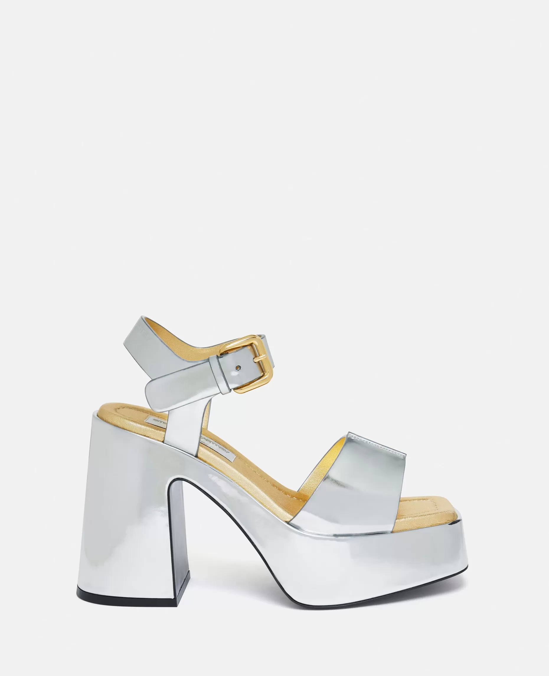 Skyla Dobbeltkromatiske Spejlede Platformssandaler^Stella McCartney Best