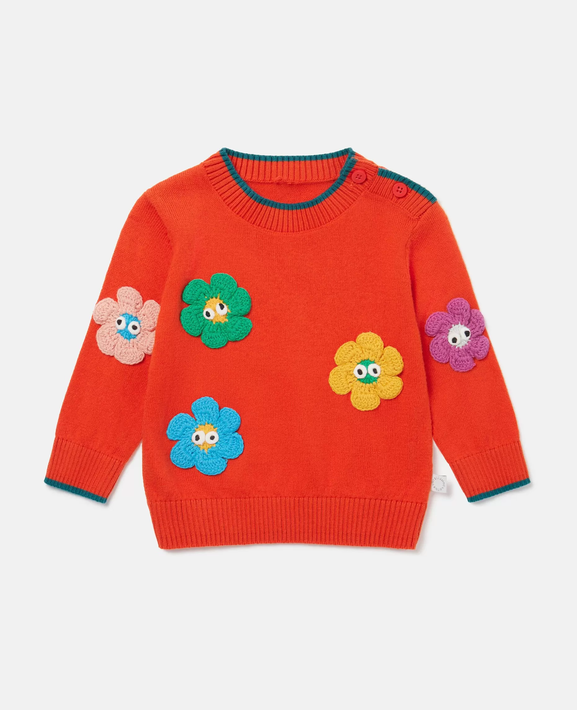 Smilende Blomsterapplikationstroje^Stella McCartney Sale