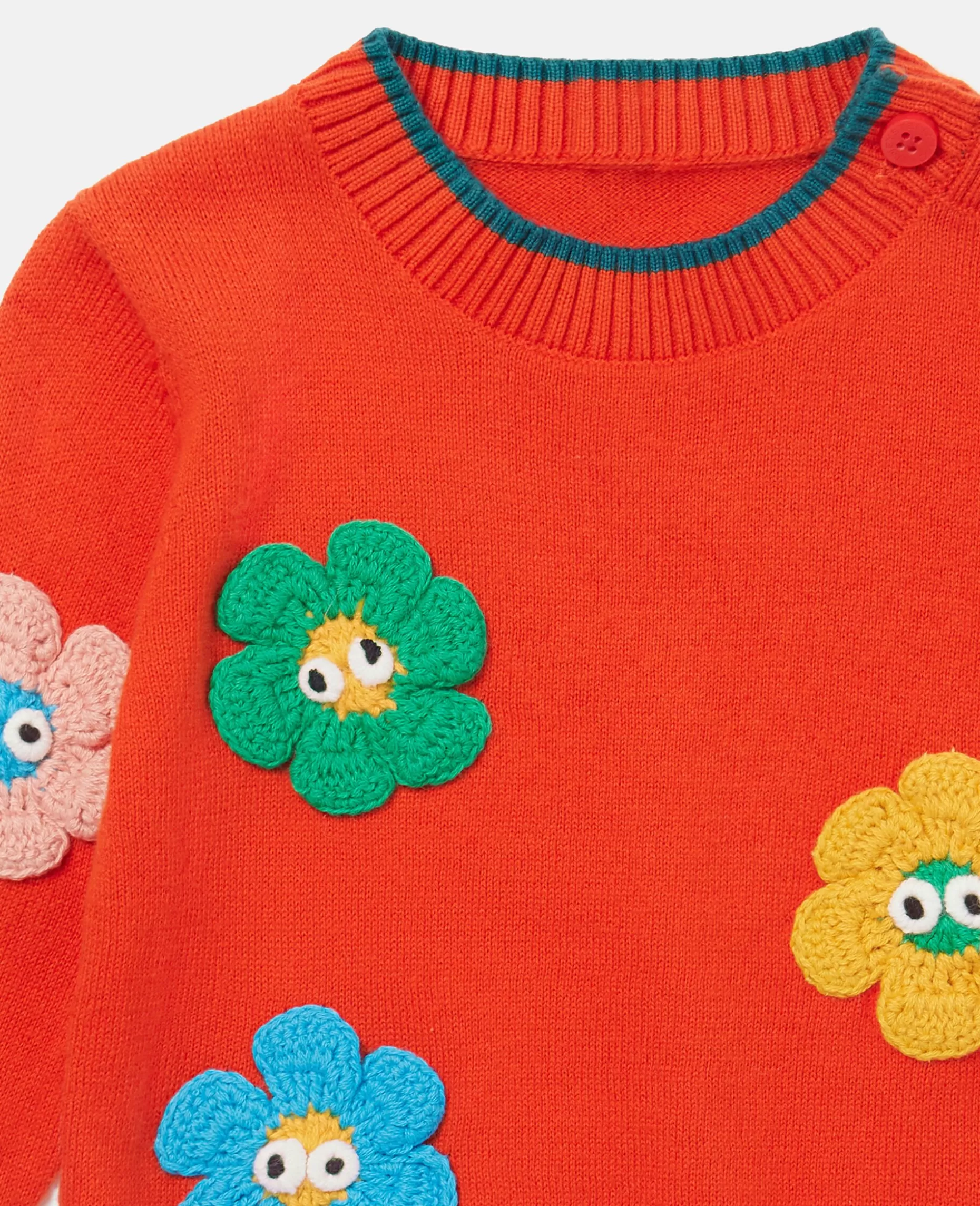 Smilende Blomsterapplikationstroje^Stella McCartney Sale