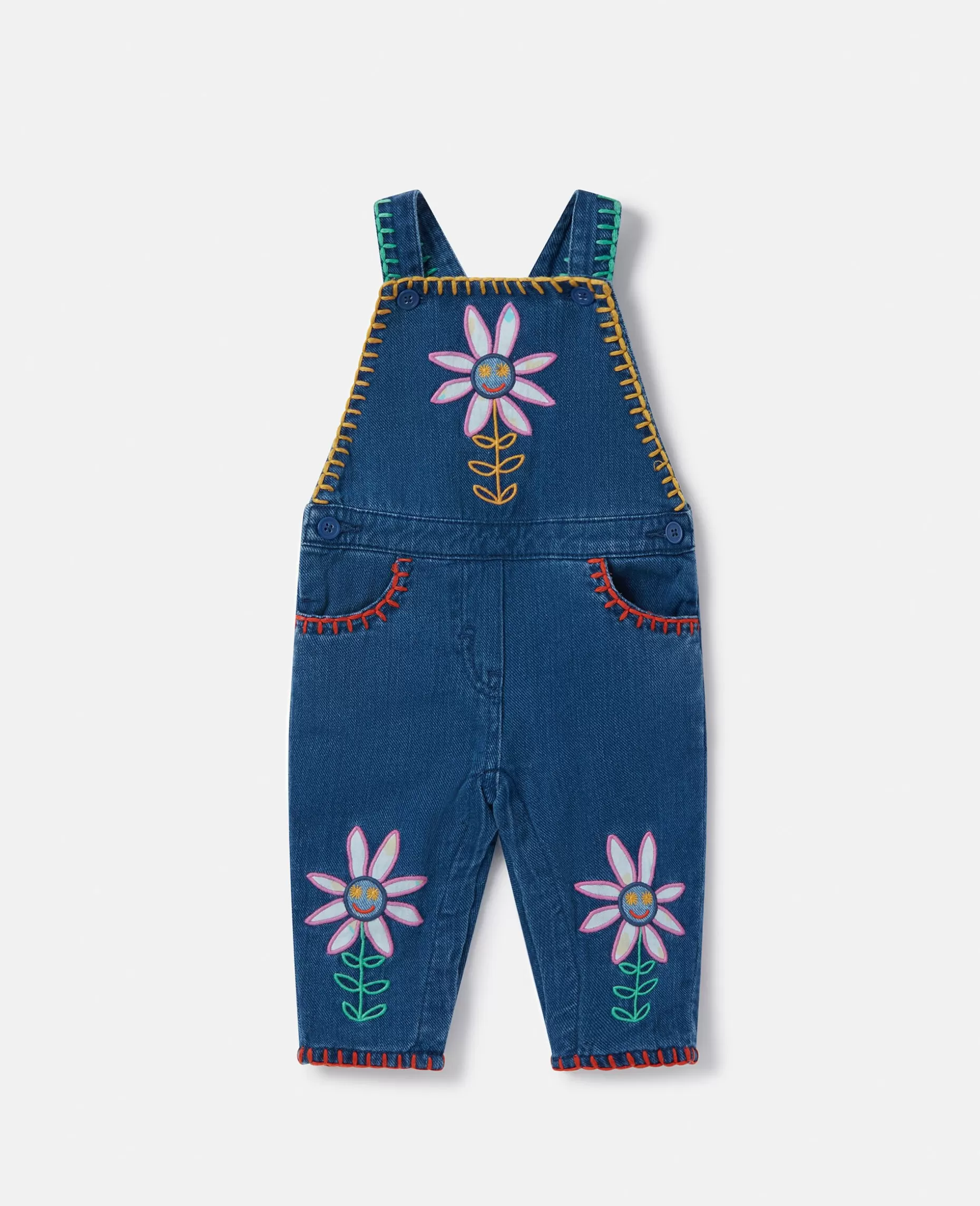 Smilende Blomsterbukser I Denim^Stella McCartney Hot