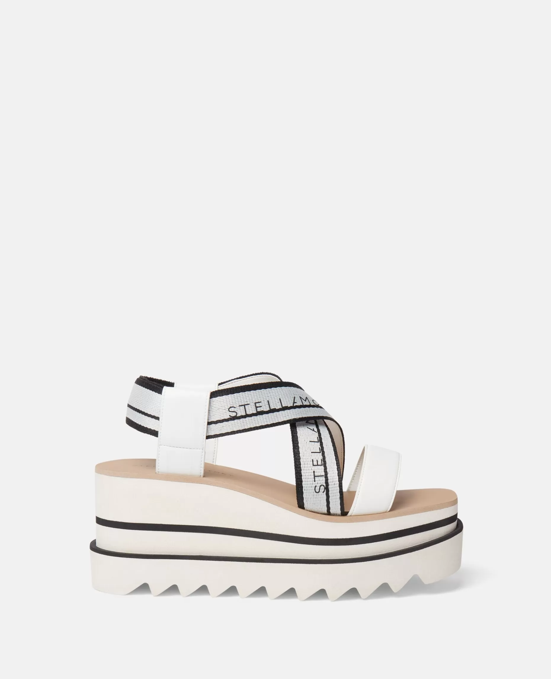 Sneak-Elyse Stribede Platformssandaler^Stella McCartney New