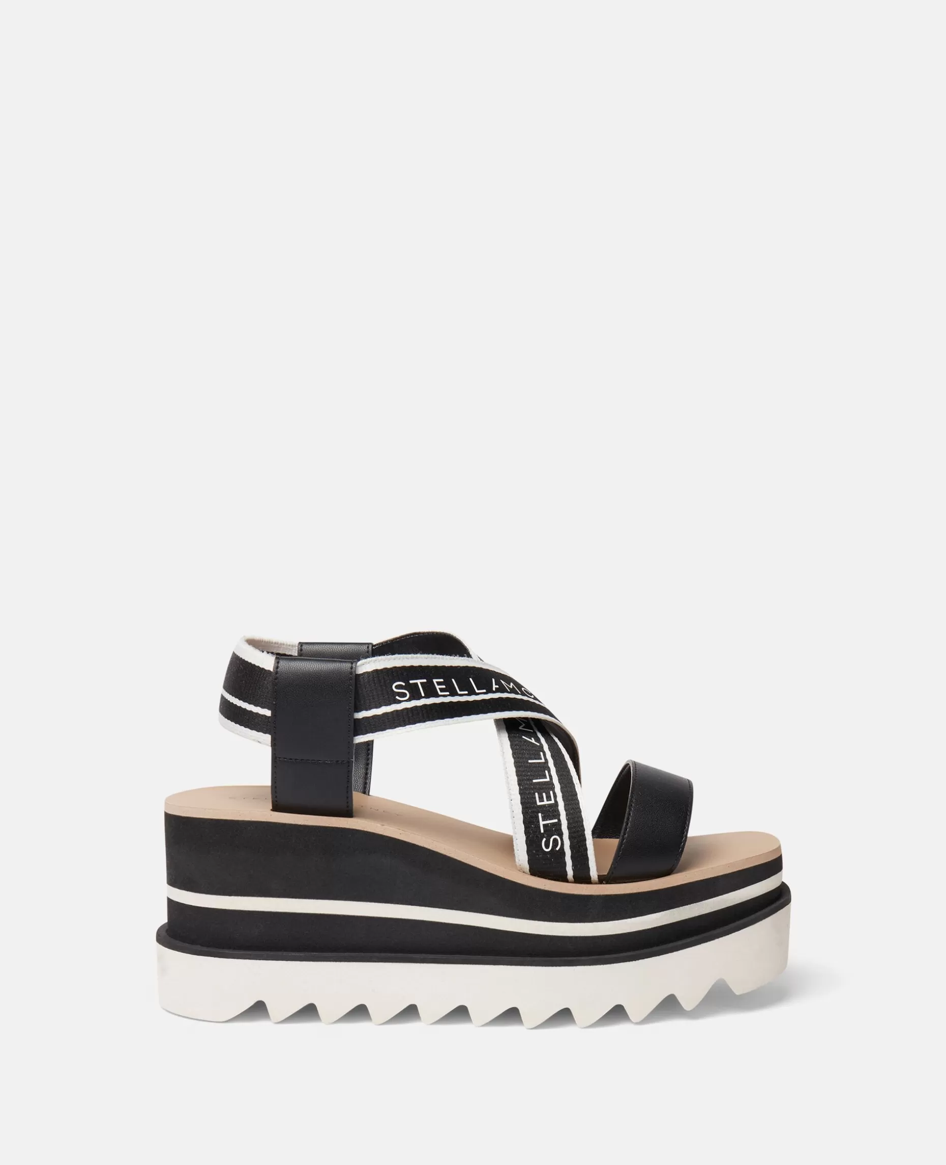 Sneak-Elyse Stribede Platformssandaler^Stella McCartney Discount