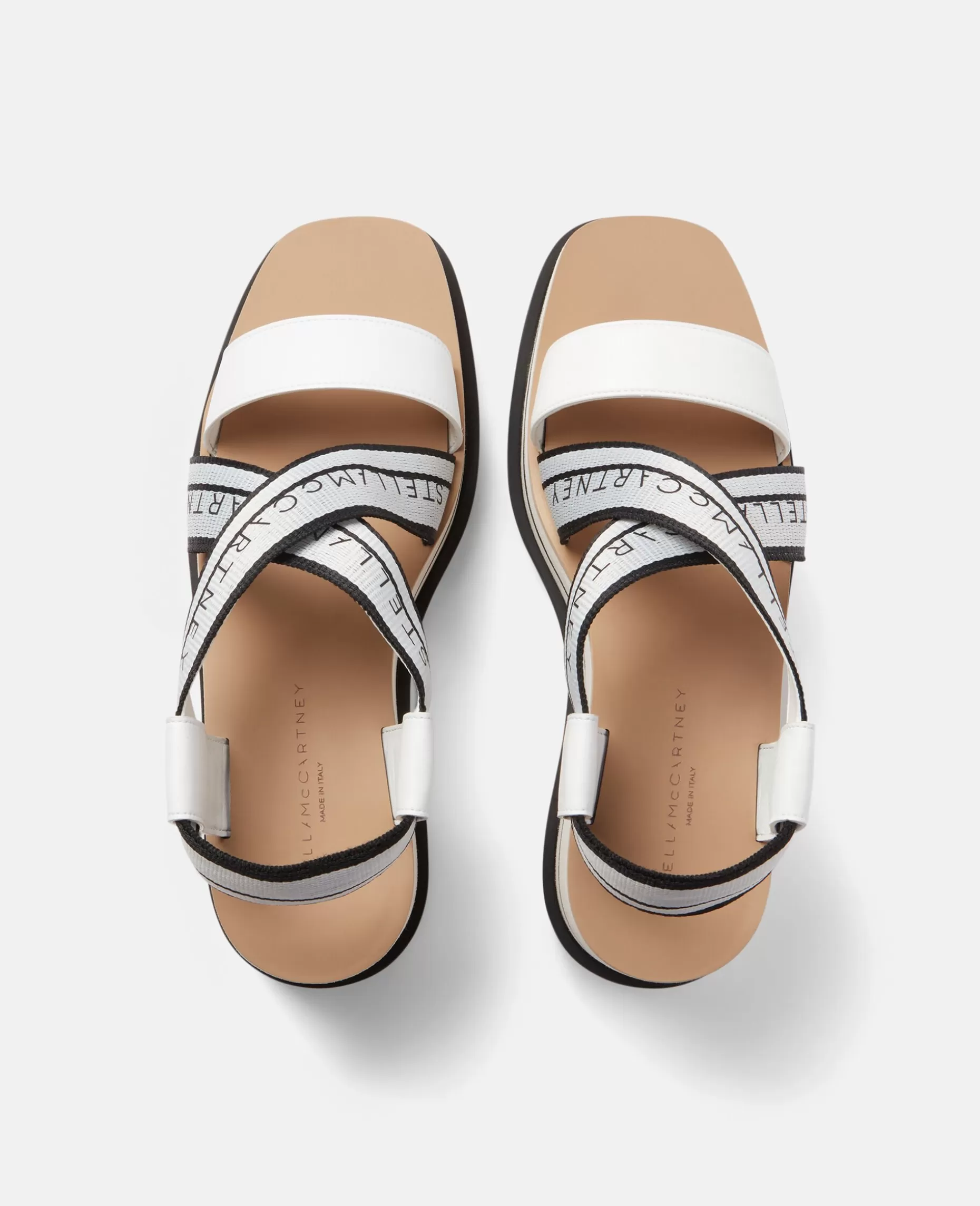 Sneak-Elyse Stribede Platformssandaler^Stella McCartney New