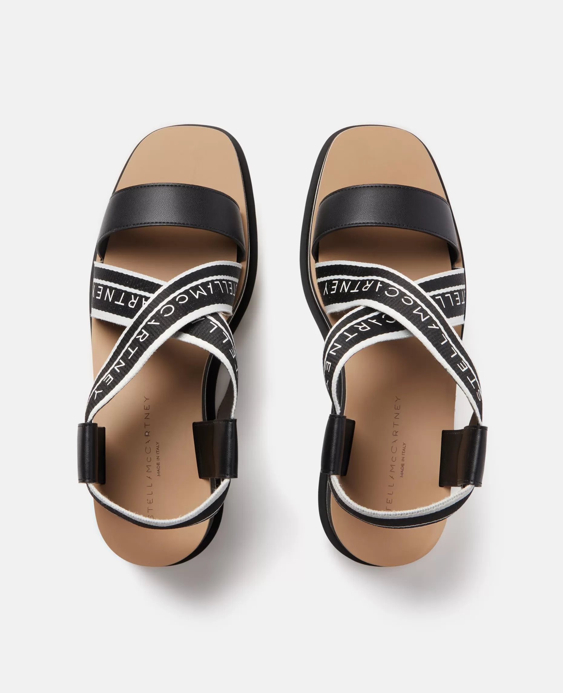 Sneak-Elyse Stribede Platformssandaler^Stella McCartney Discount