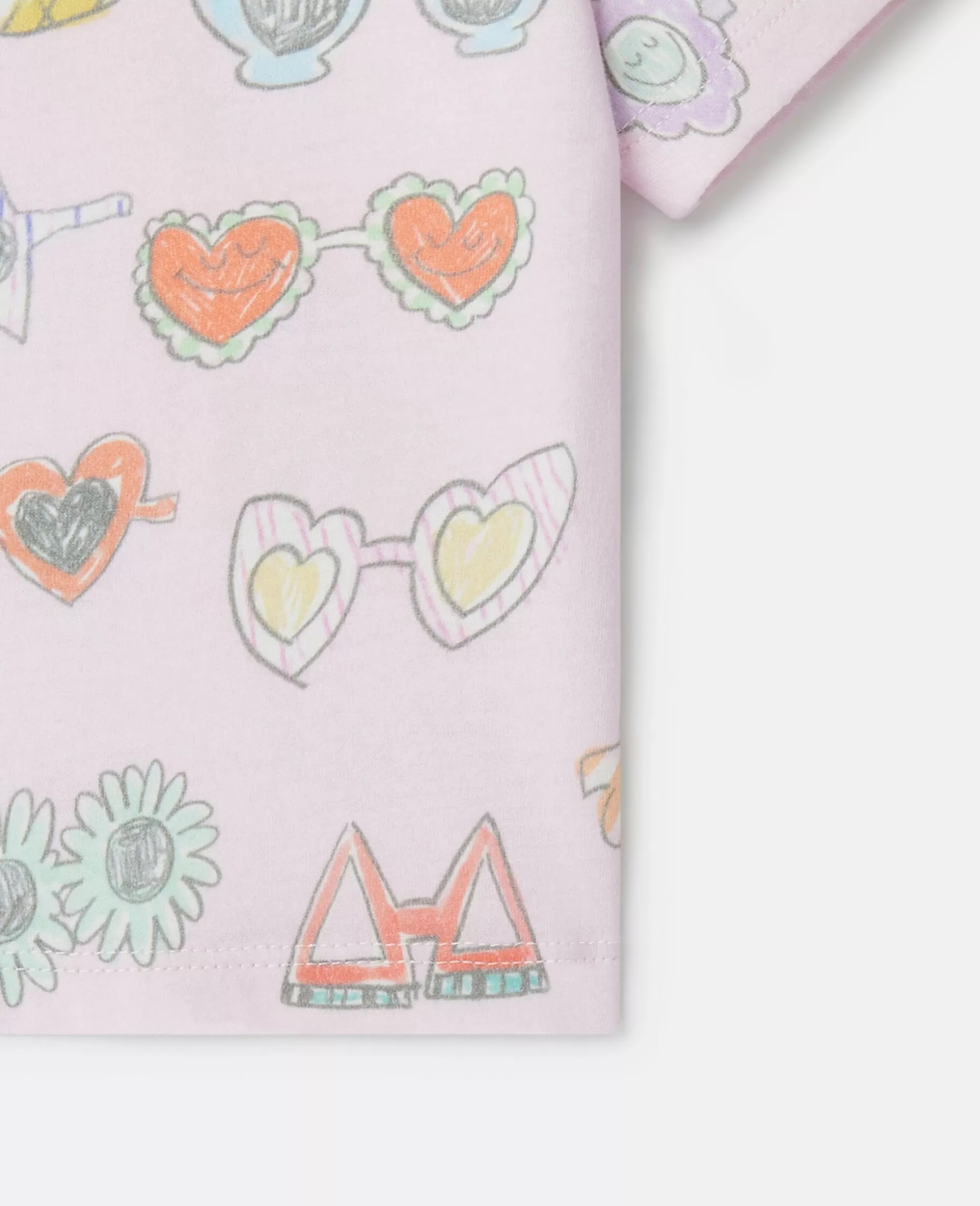 Solbriller Doodle Print T-Shirt^Stella McCartney Clearance