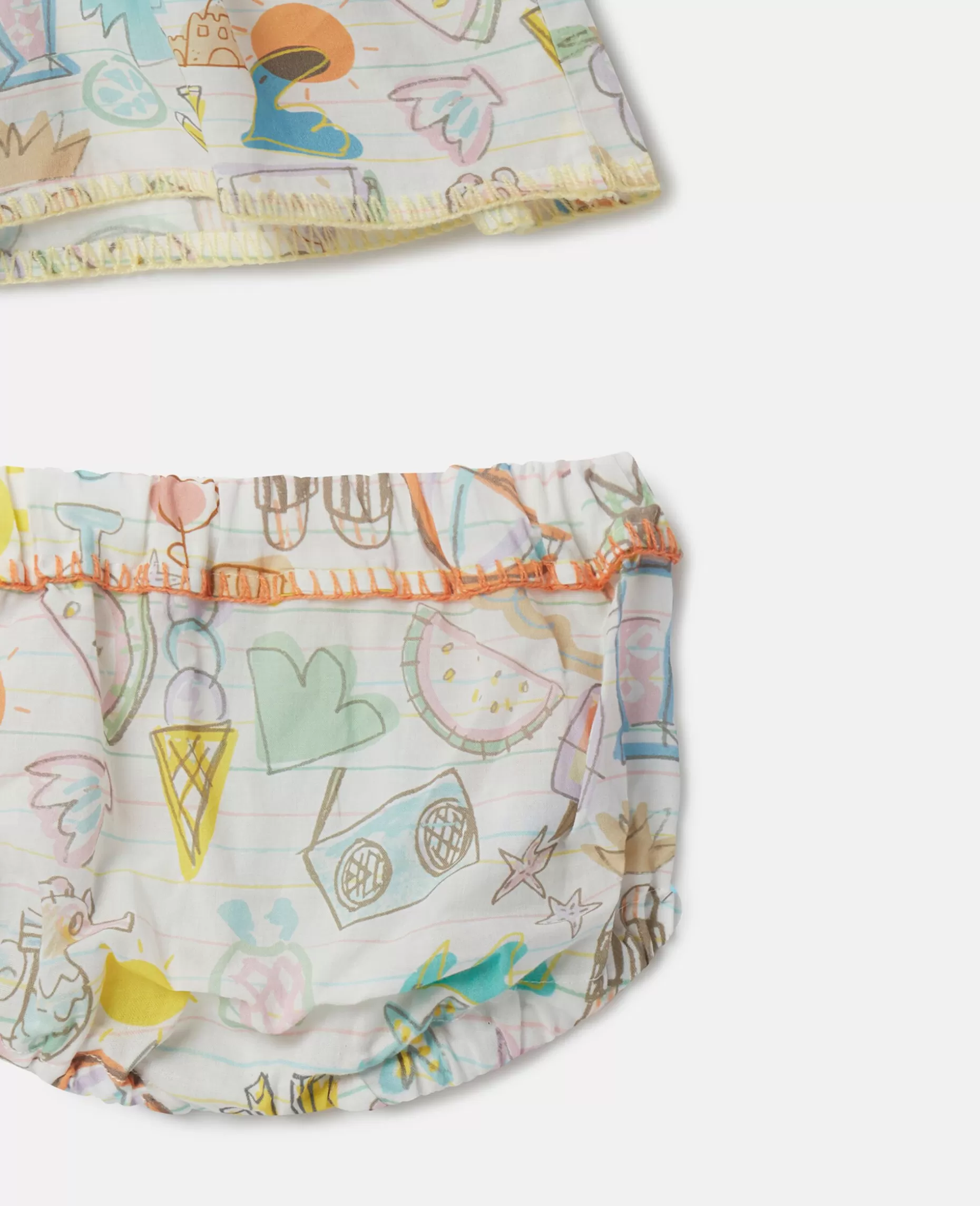 Sommer Doodles Print Kjole Og Bloomers Saet^Stella McCartney Cheap