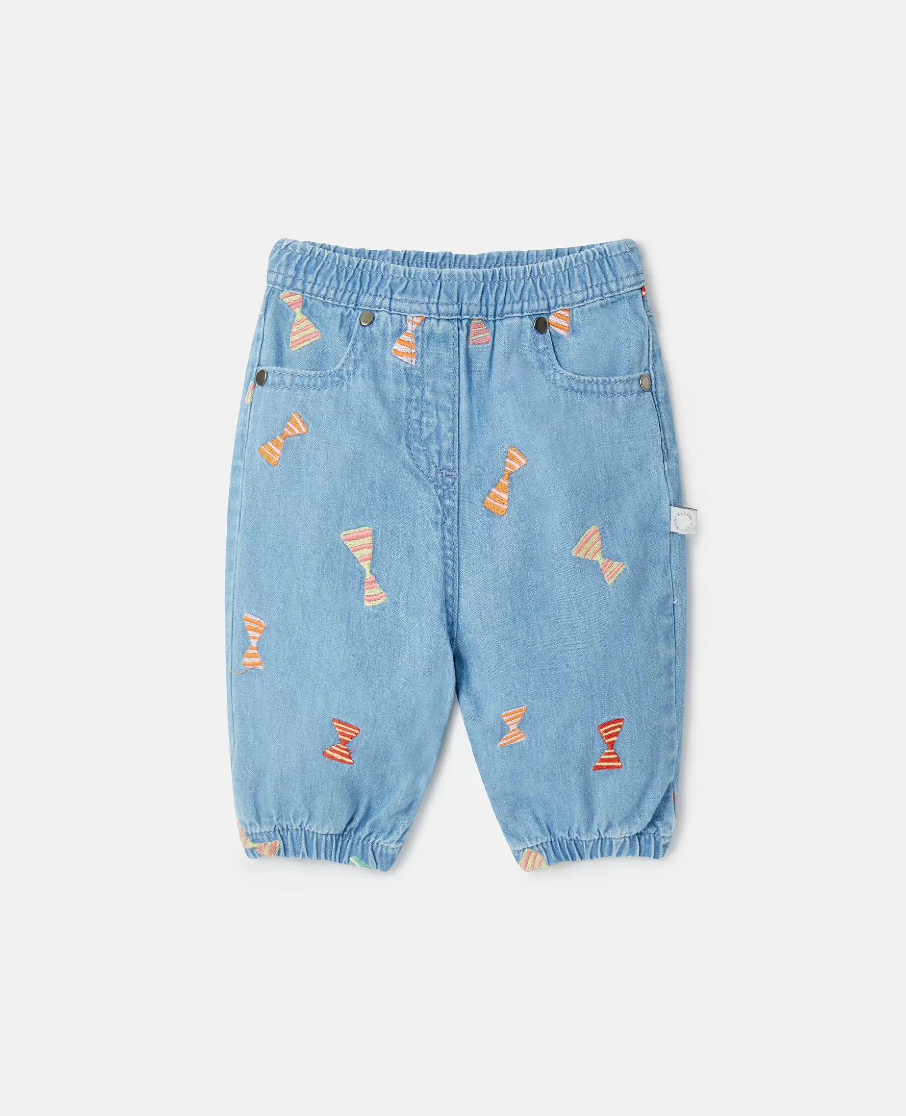 Stribede Babyjeans Med Slojfeprint^Stella McCartney Fashion
