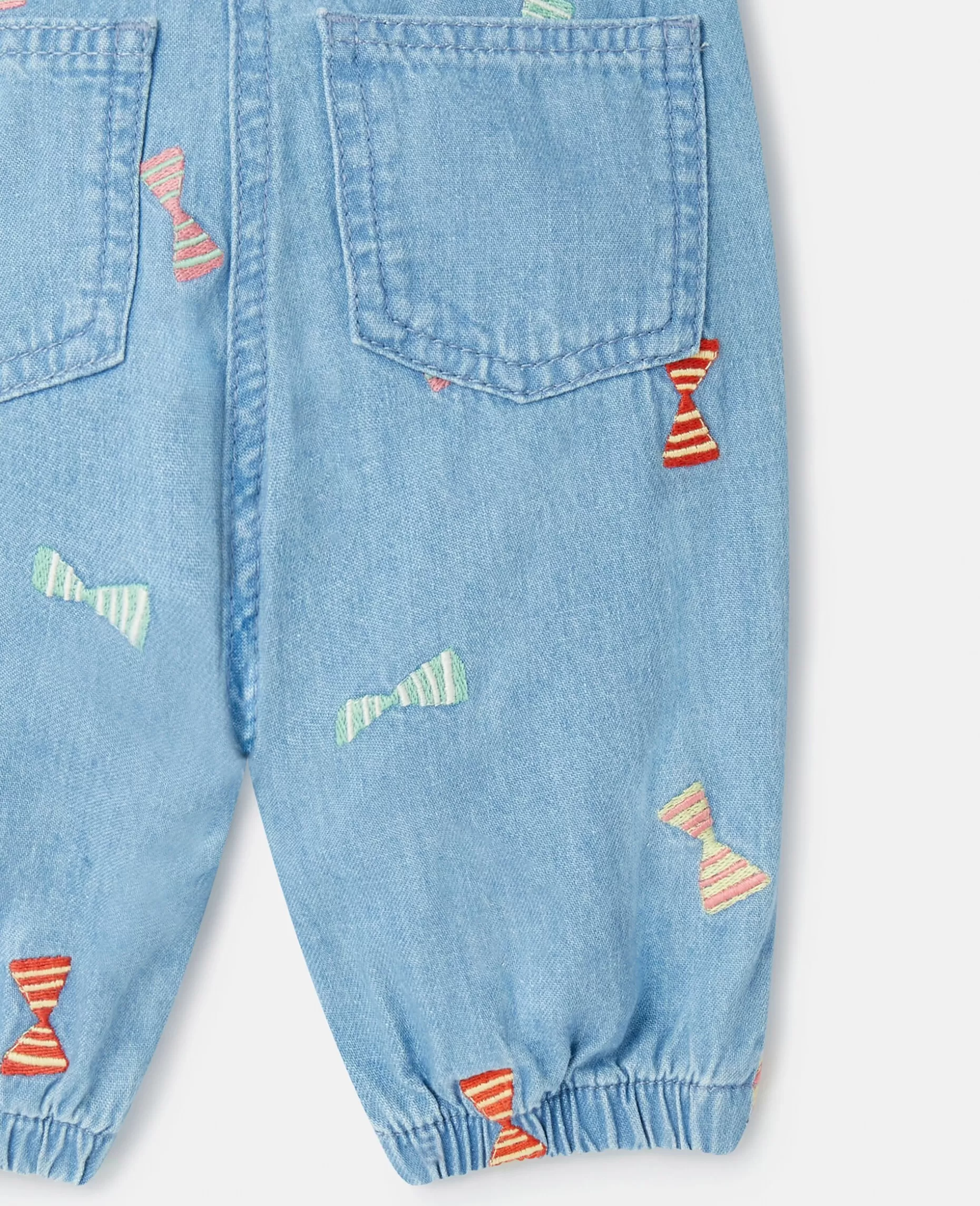 Stribede Babyjeans Med Slojfeprint^Stella McCartney Fashion