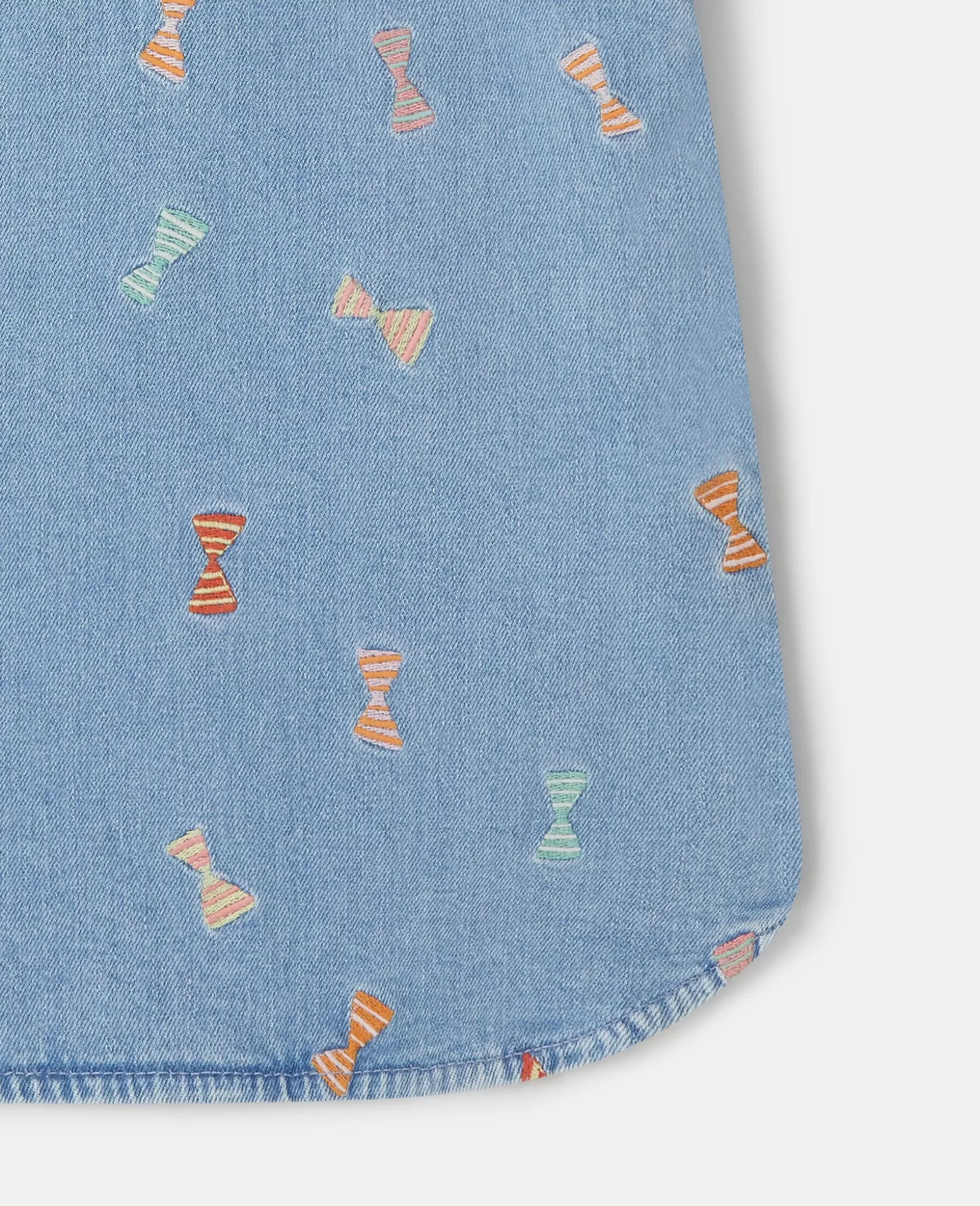 Stribet Slojfebroderi Denimkjole^Stella McCartney Flash Sale