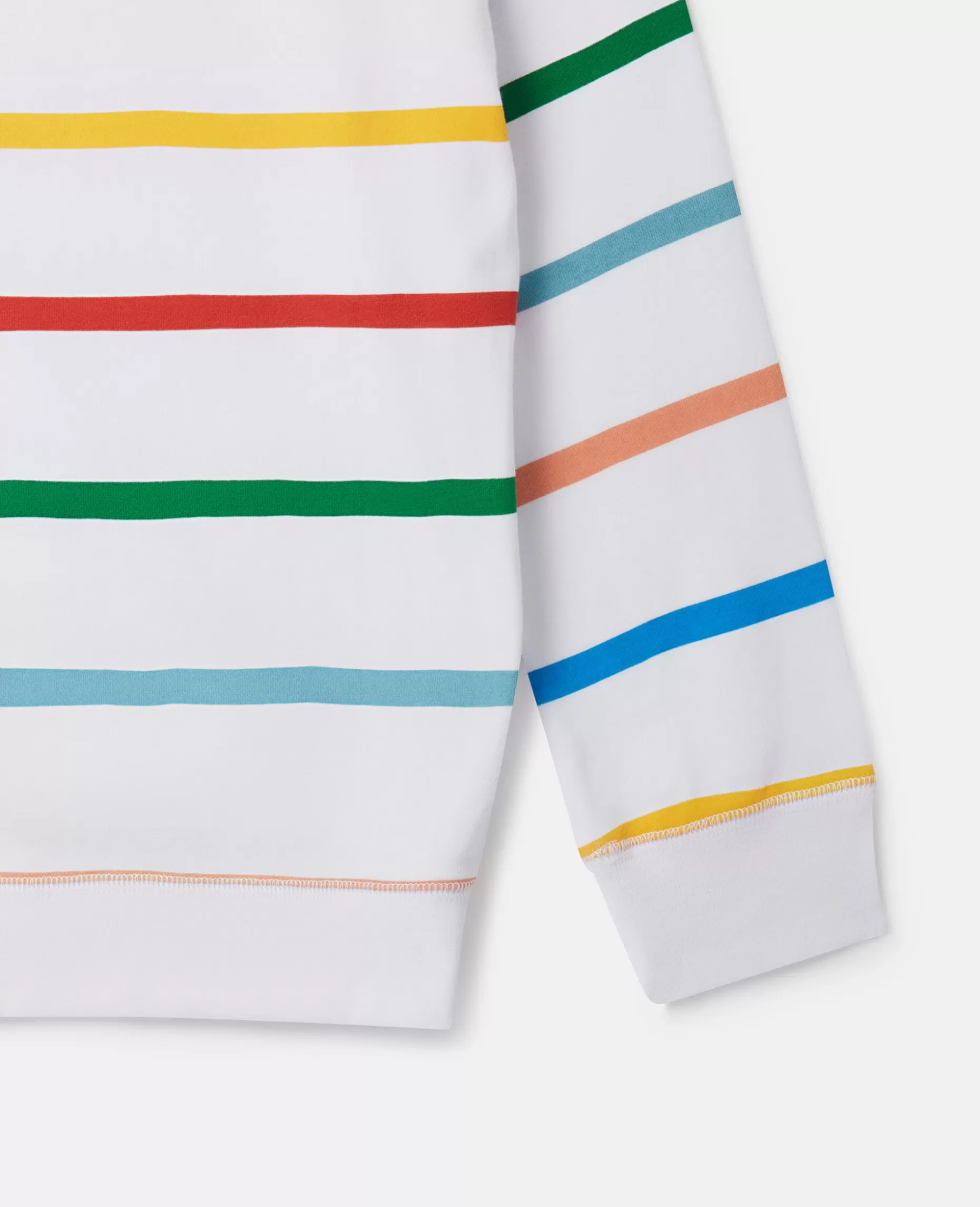 Stribet Sweatshirt Med Logo^Stella McCartney Cheap