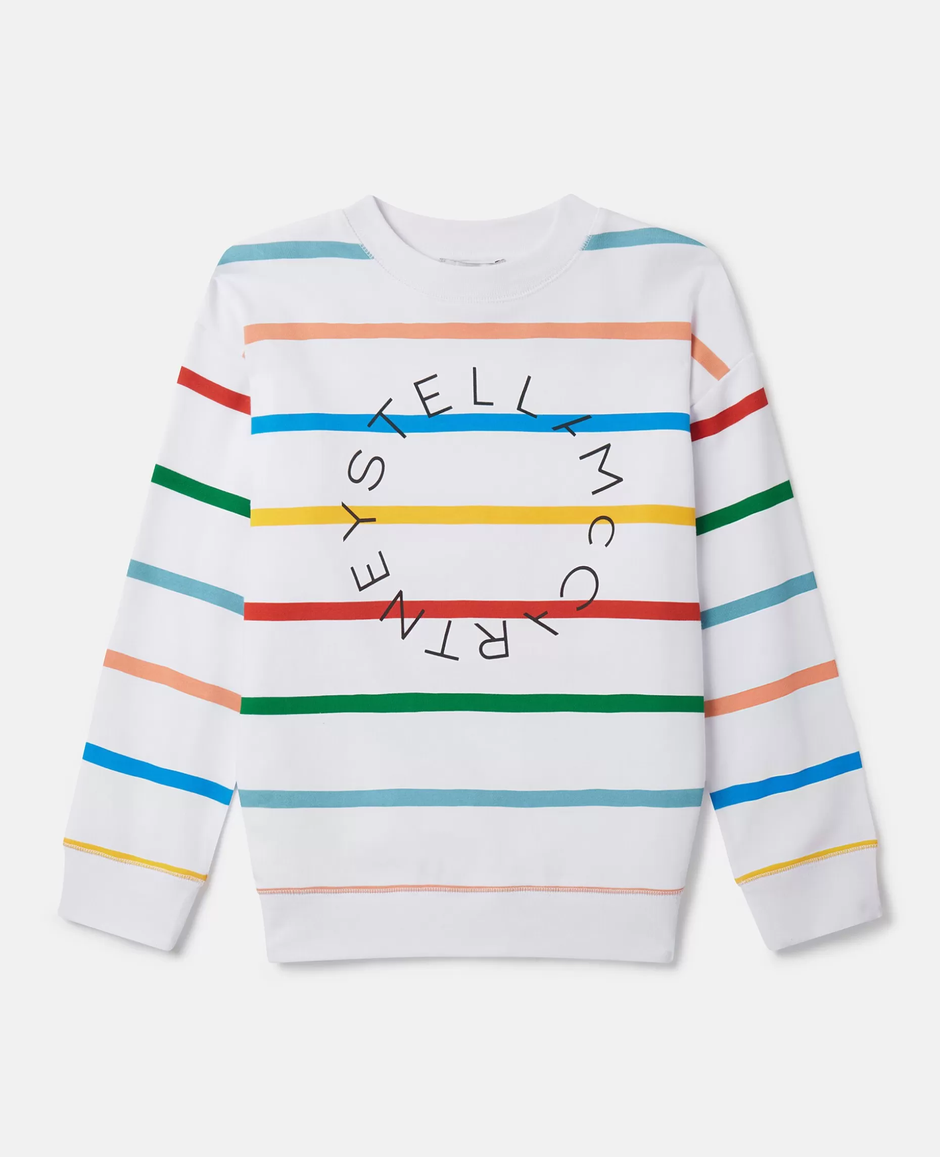 Stribet Sweatshirt Med Logo^Stella McCartney Cheap