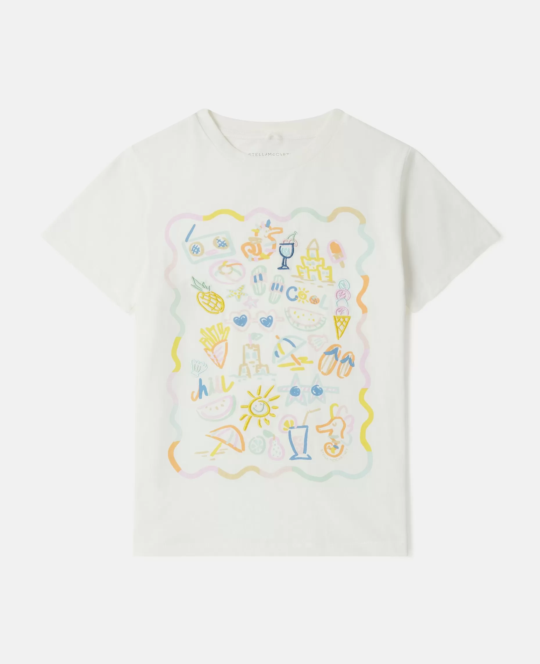 Summer Doodles Motiv T-Shirt^Stella McCartney Store