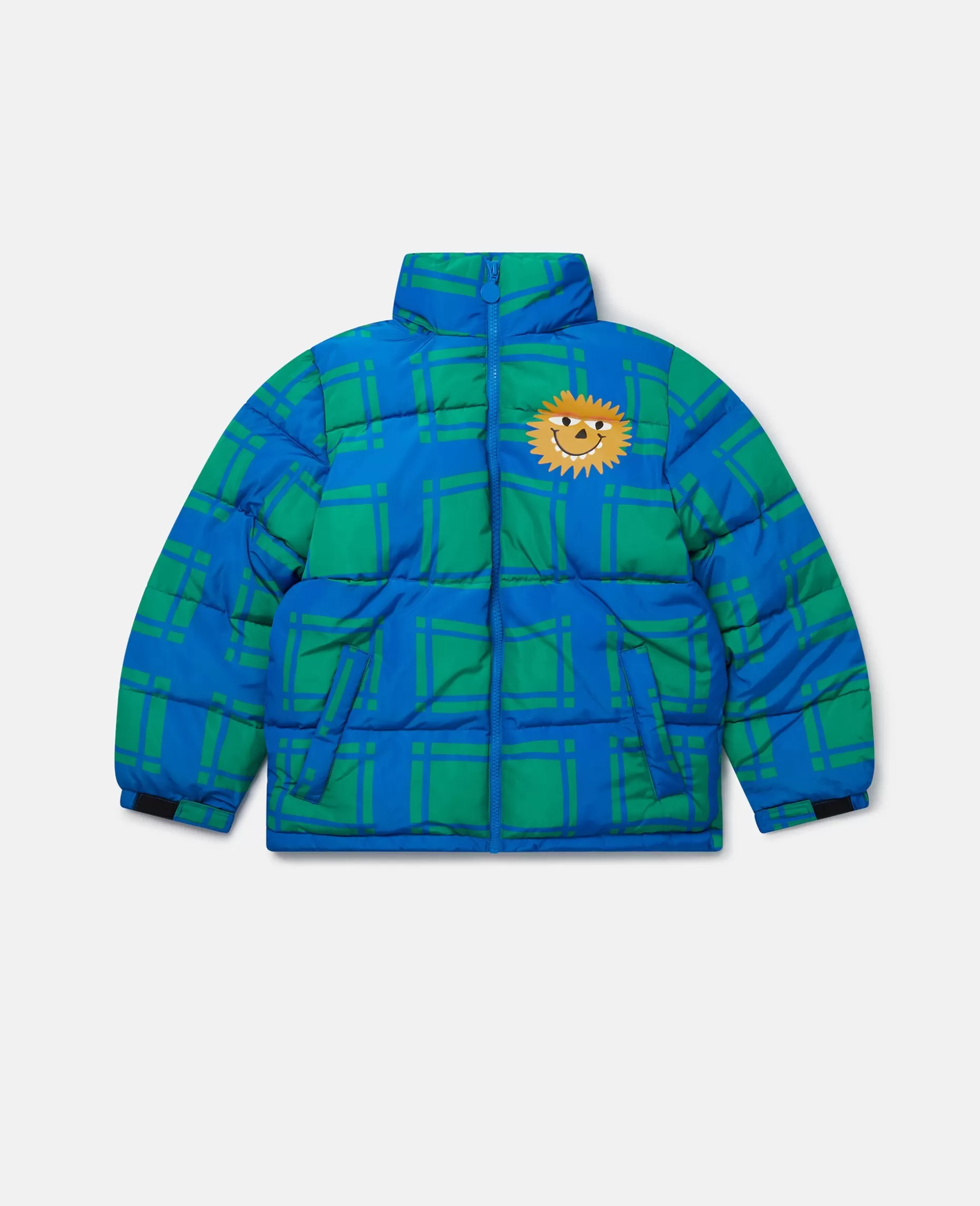 Sunshine Face Checked Puffer Coat^Stella McCartney Flash Sale