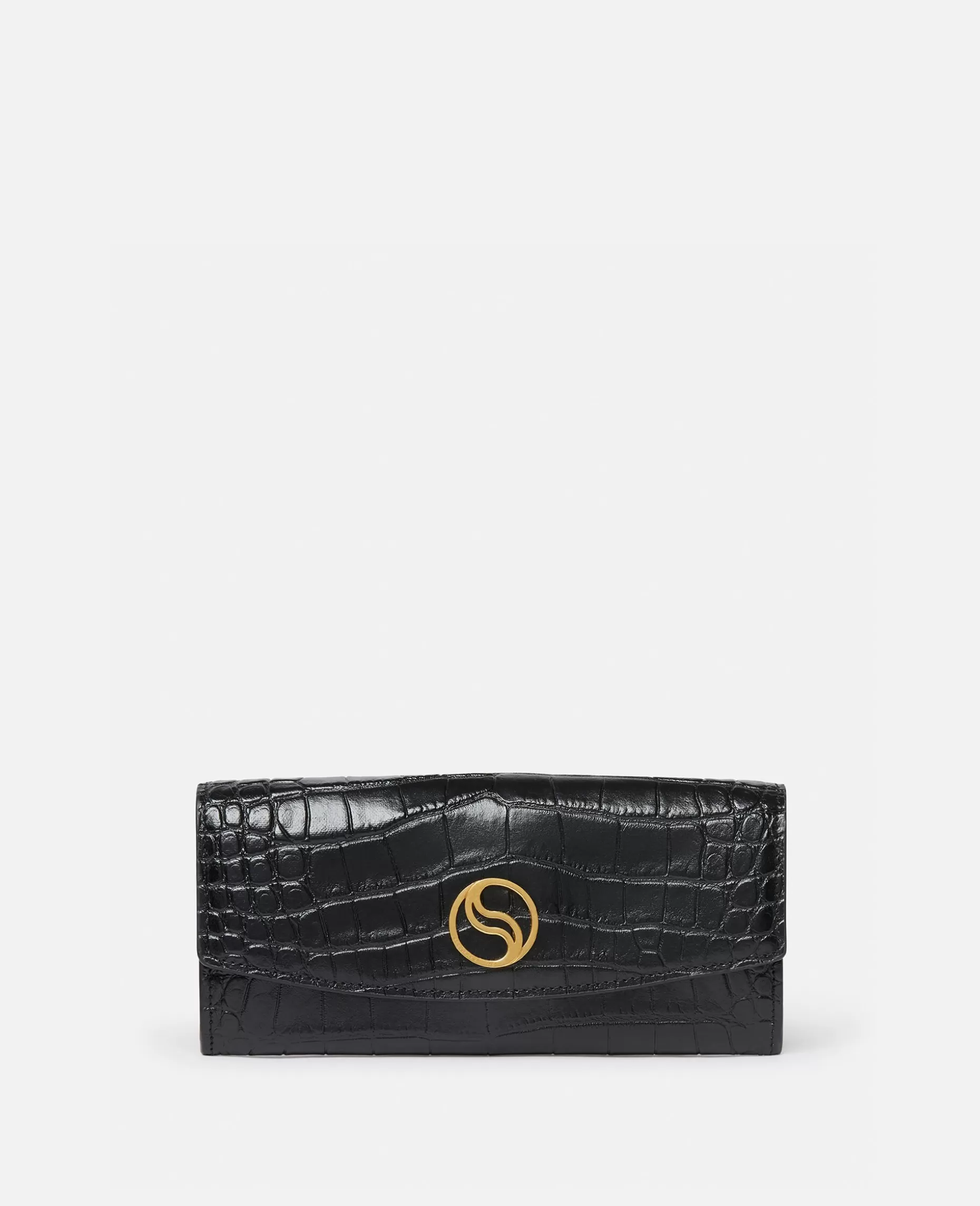 S-Wave Croc-Effect Continental Tegnebog^Stella McCartney Hot