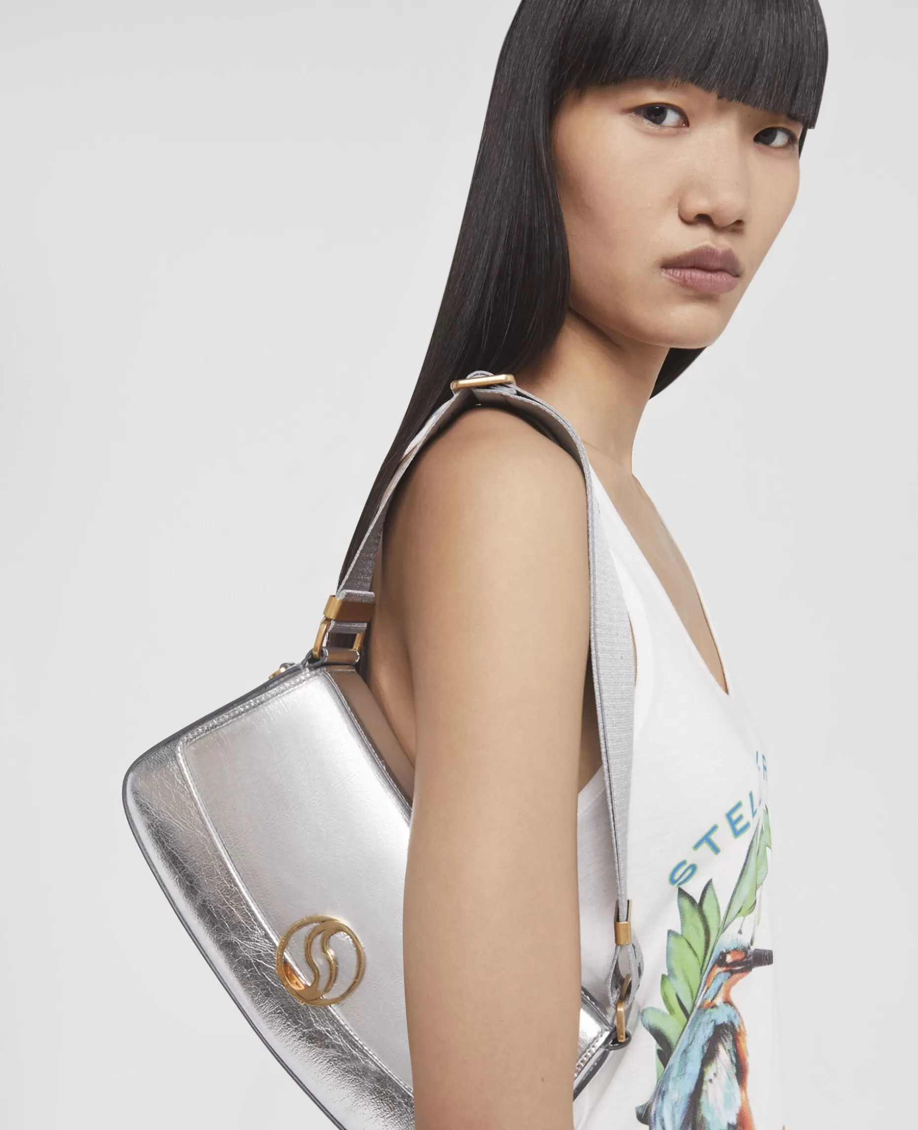 S-Wave Metallisk Skuldertaske^Stella McCartney Cheap