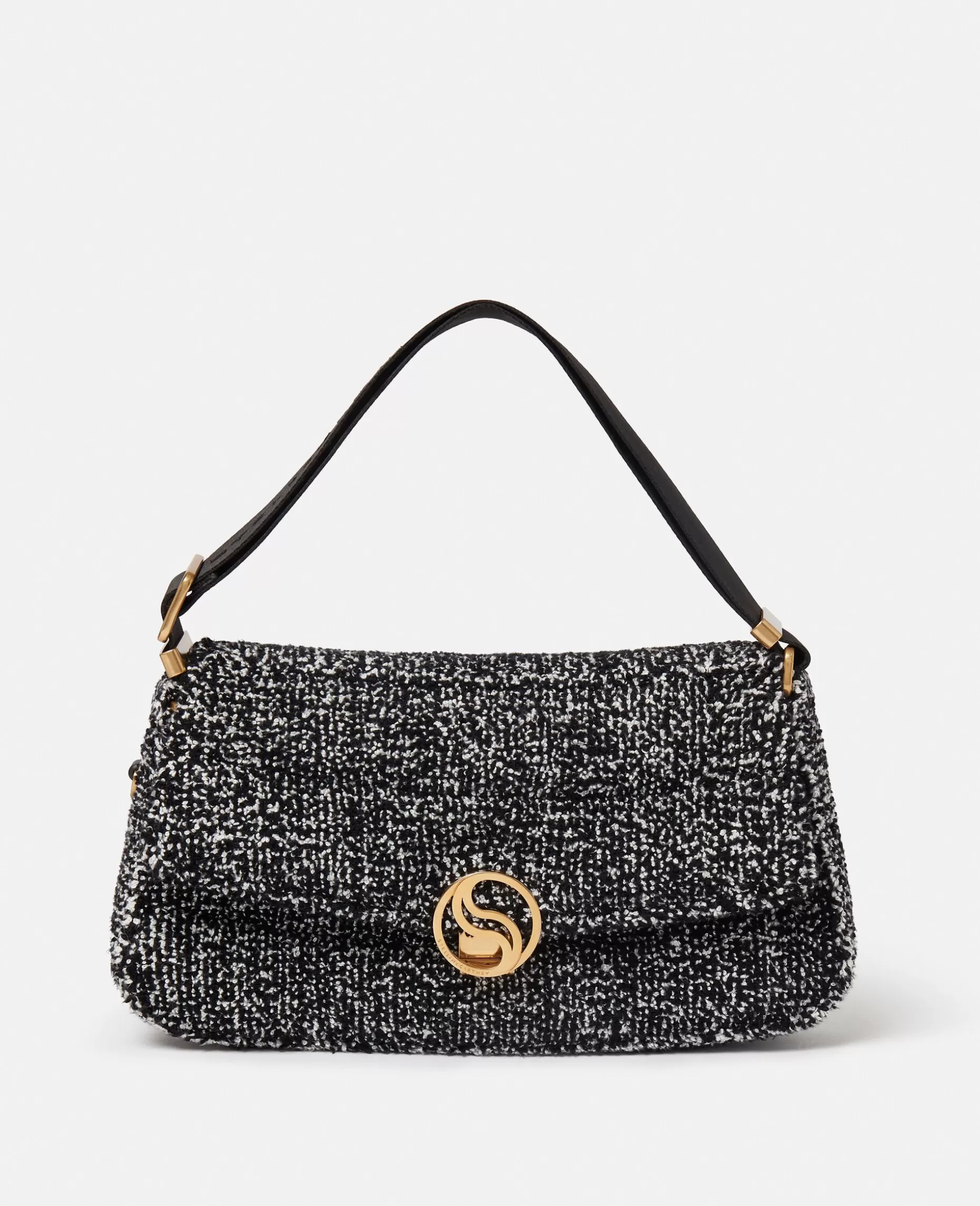 S-Wave Polstret Tweed Skuldertaske^Stella McCartney Sale