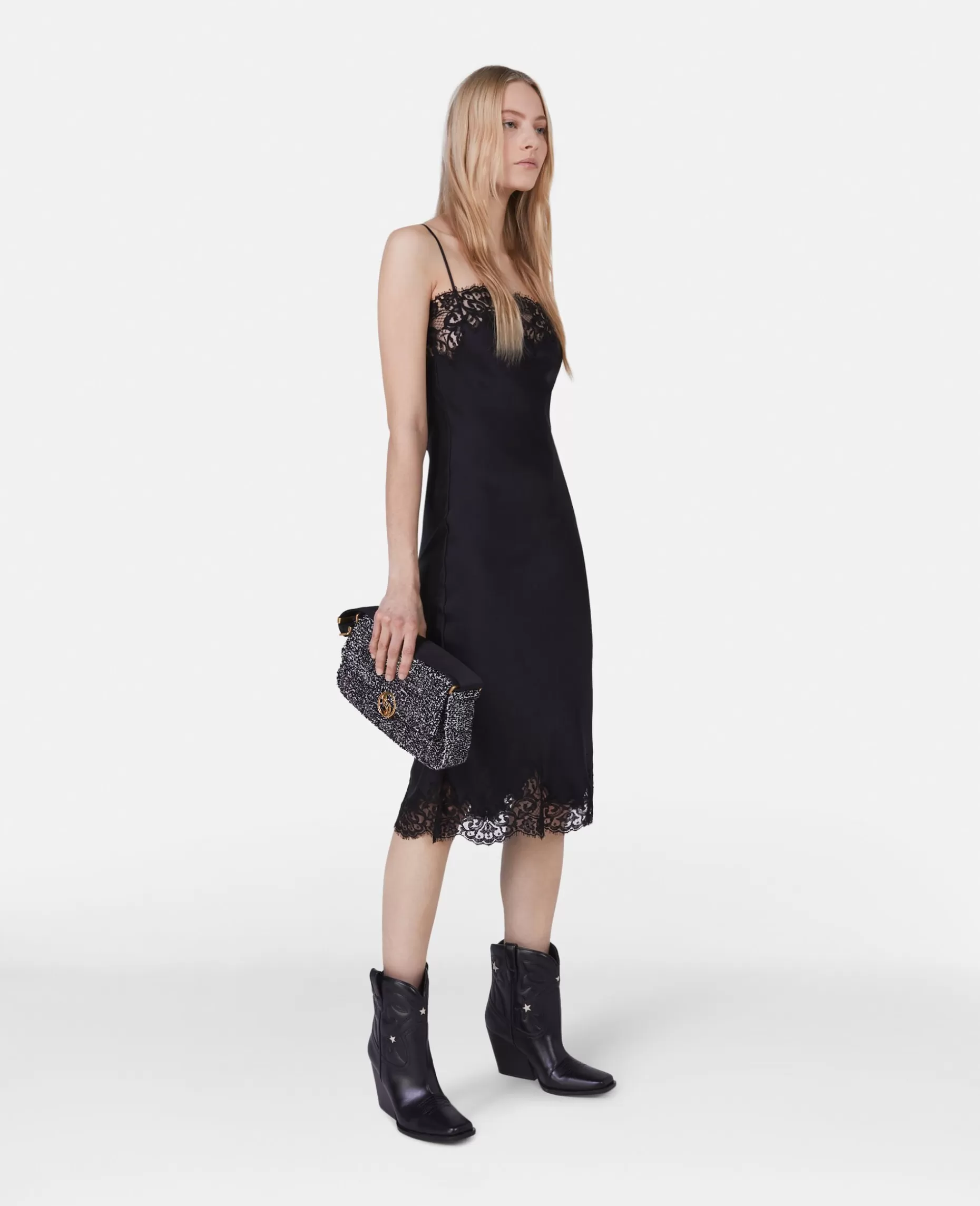 S-Wave Polstret Tweed Skuldertaske^Stella McCartney Sale