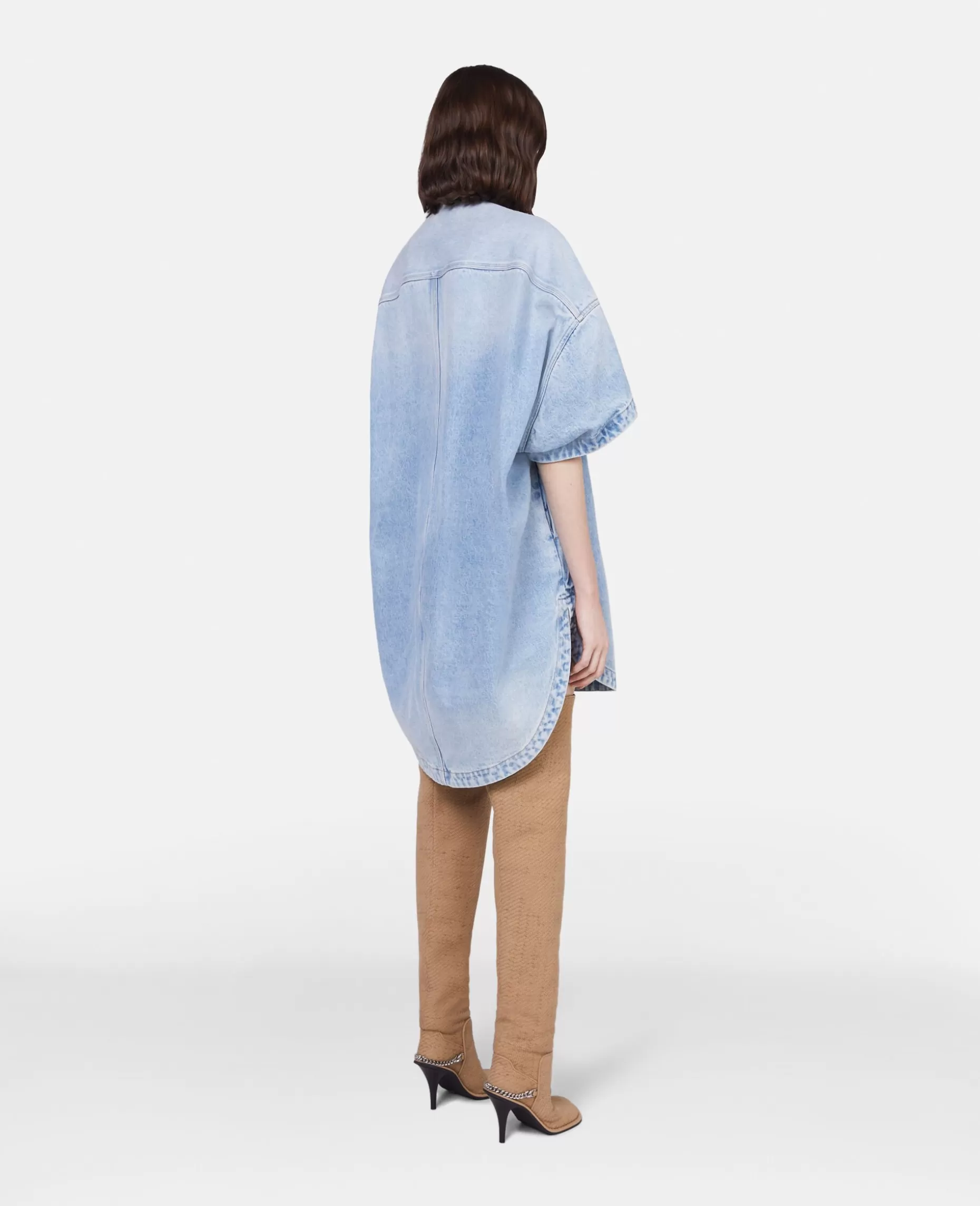 S-Wave Vintage Wash Denimkjole Uden Krave^Stella McCartney New