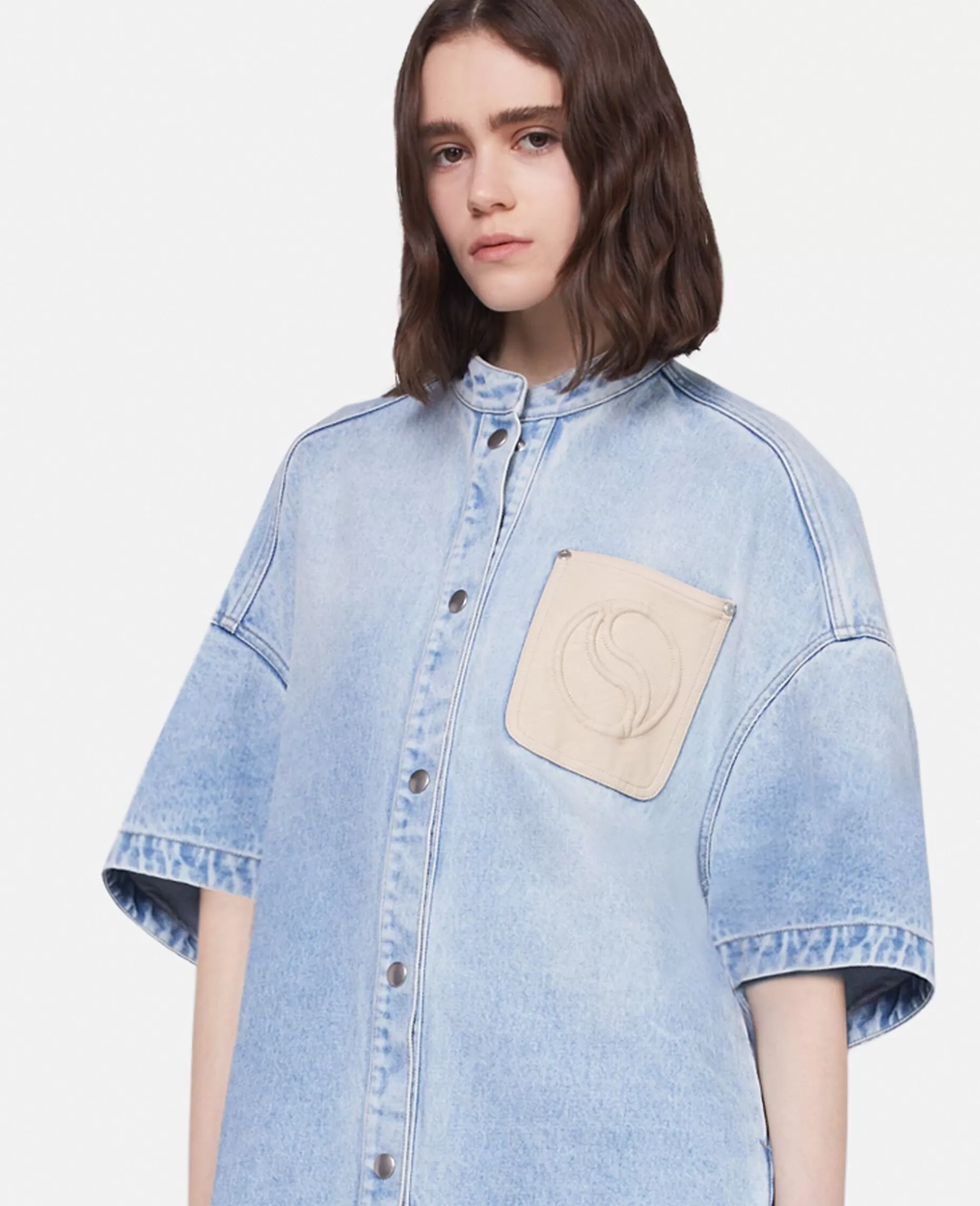 S-Wave Vintage Wash Denimkjole Uden Krave^Stella McCartney New