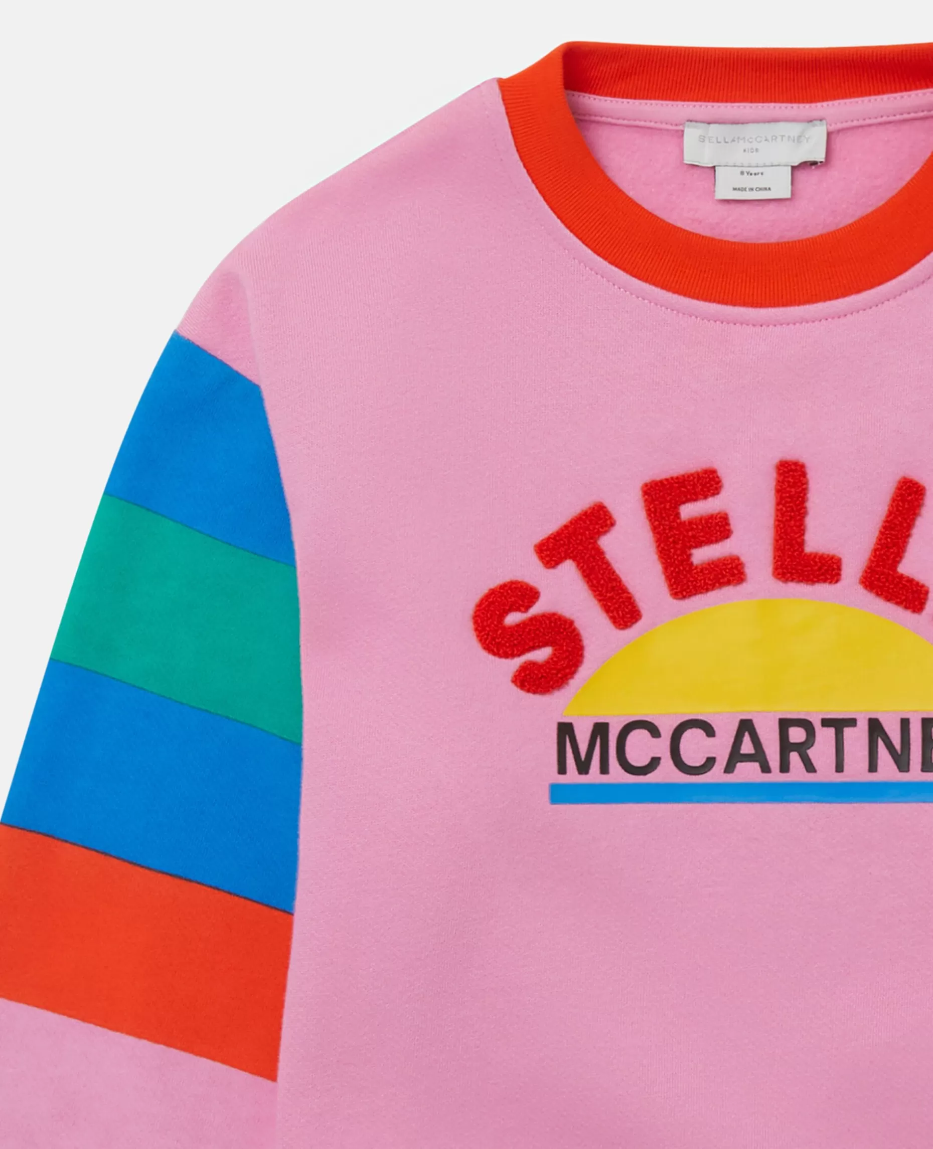 Sweatshirt Med Stribede Aermer Med Logo^Stella McCartney Sale