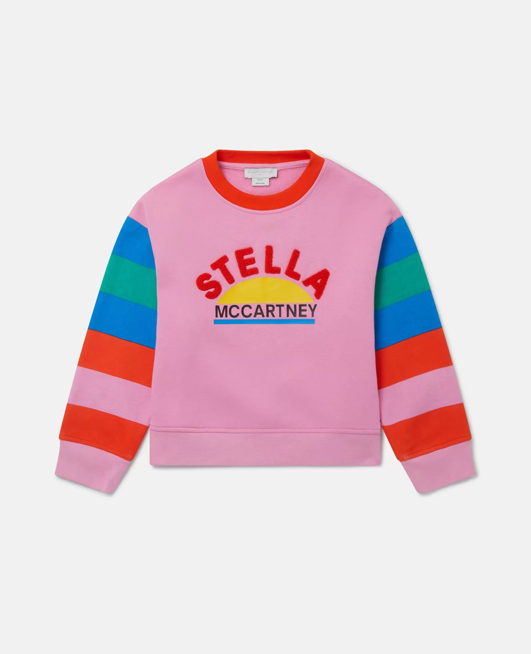 Sweatshirt Med Stribede Aermer Med Logo^Stella McCartney Sale