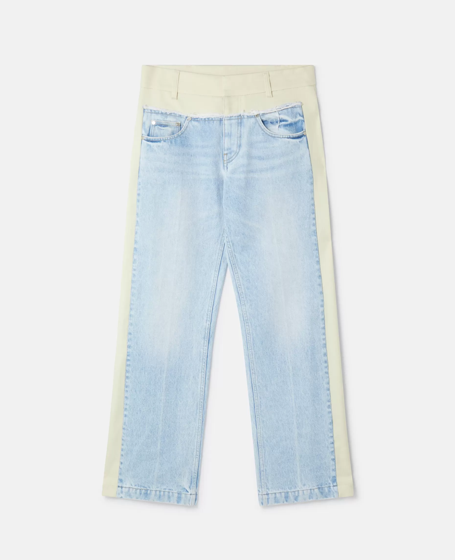 Tofarvede Jeans Med Lige Ben Med Paneler^Stella McCartney Store