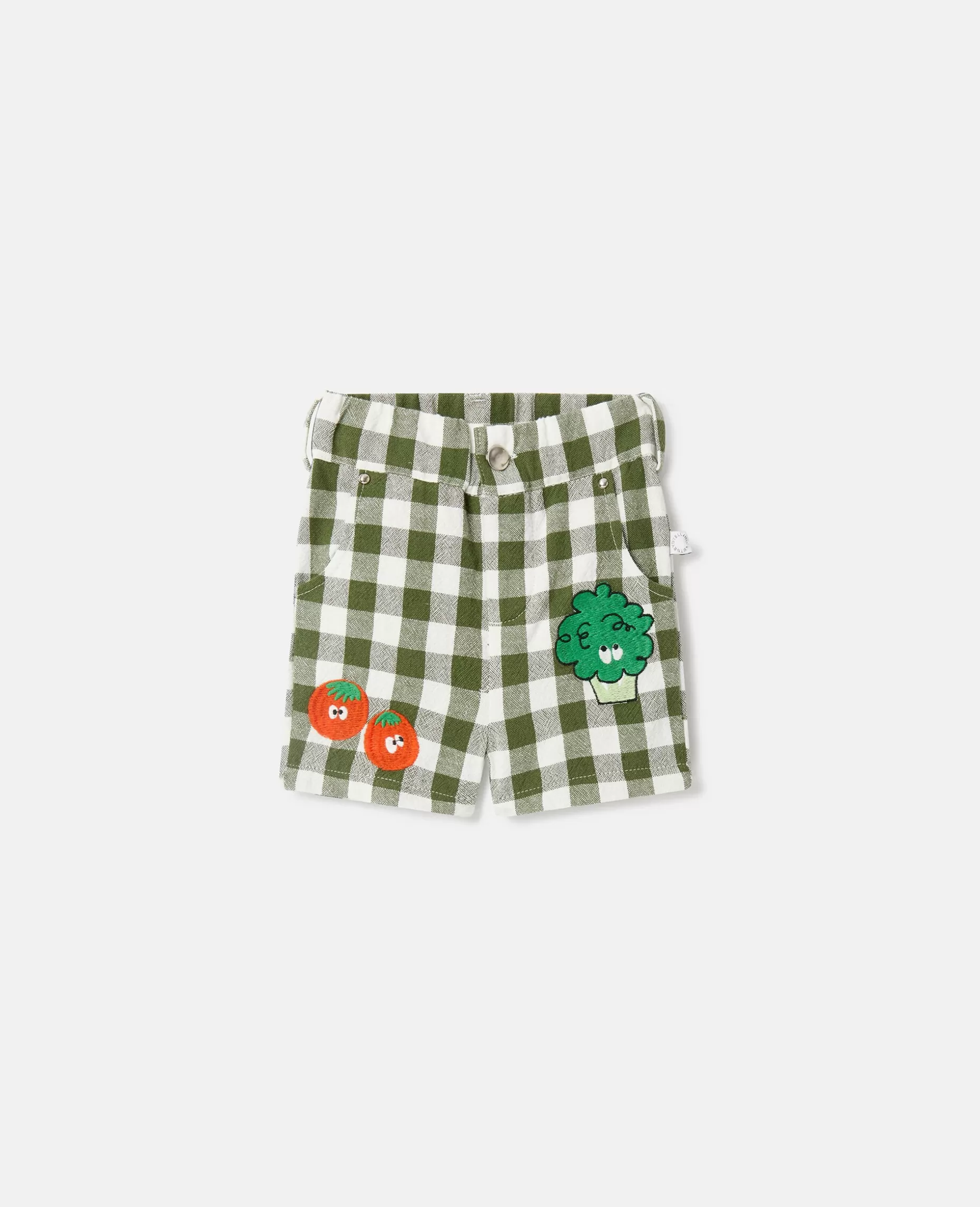 Veggie Broderet Gingham Skjorte^Stella McCartney Best Sale