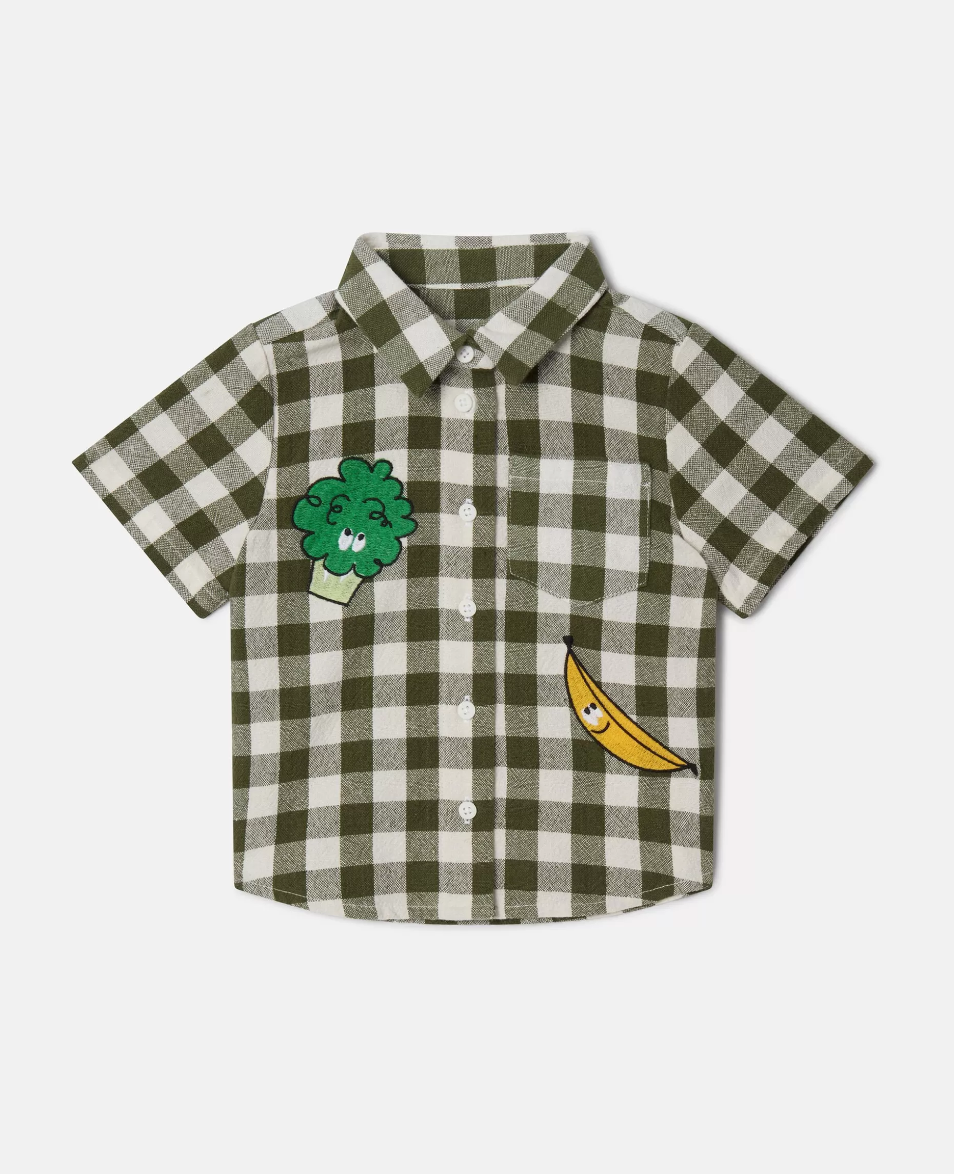 Veggie Broderet Gingham Skjorte^Stella McCartney Best Sale