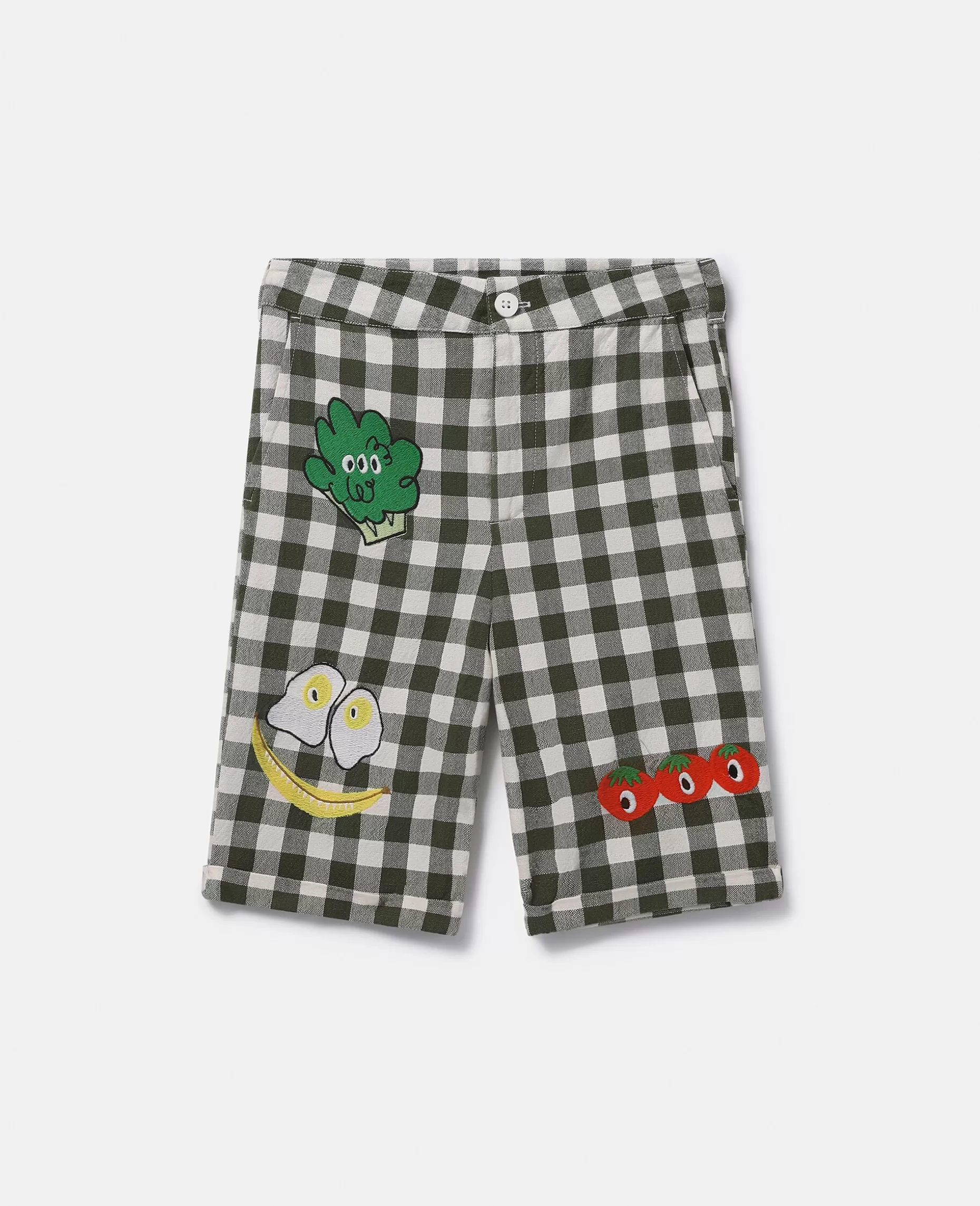Veggie Broderi Gingham Shorts^Stella McCartney Clearance