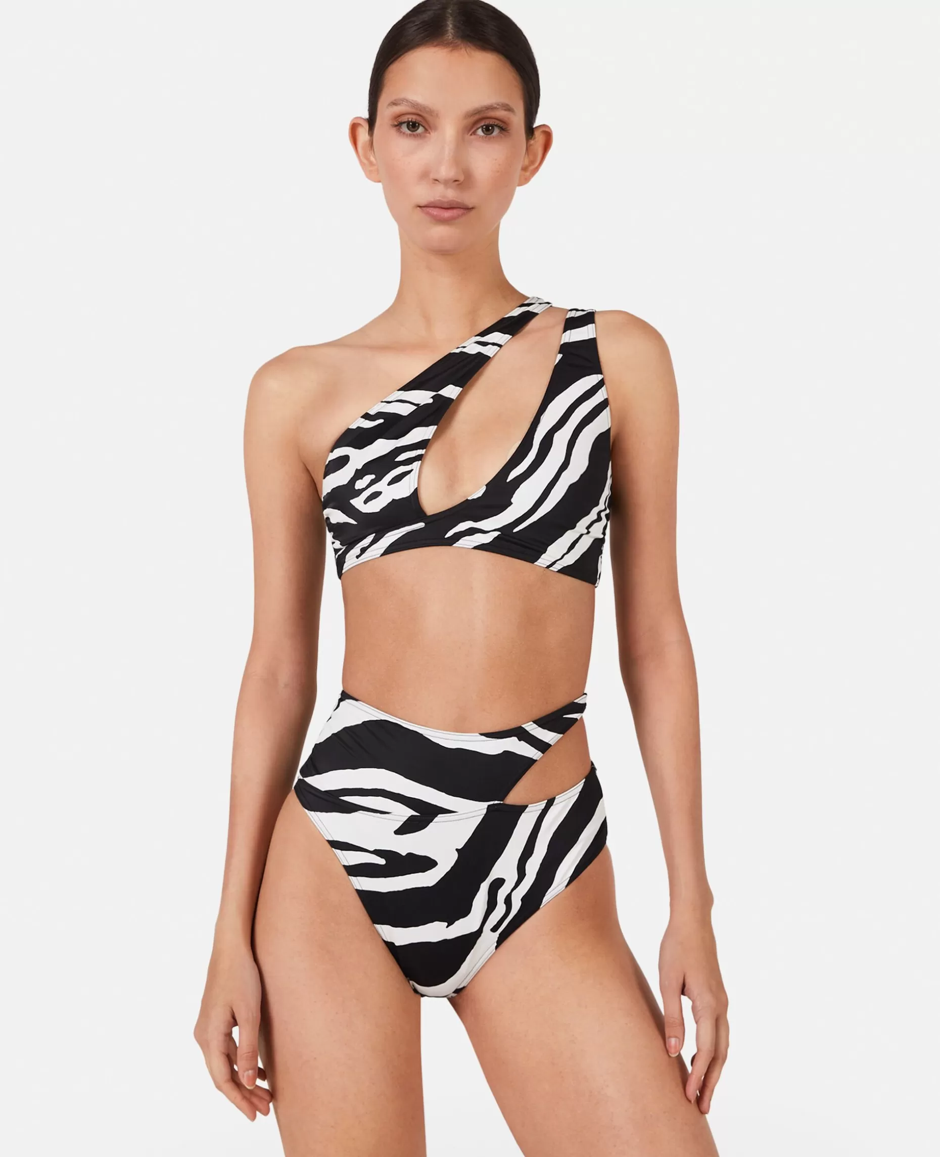 Zebra Print Bikini Top Med Udskaering^Stella McCartney Cheap